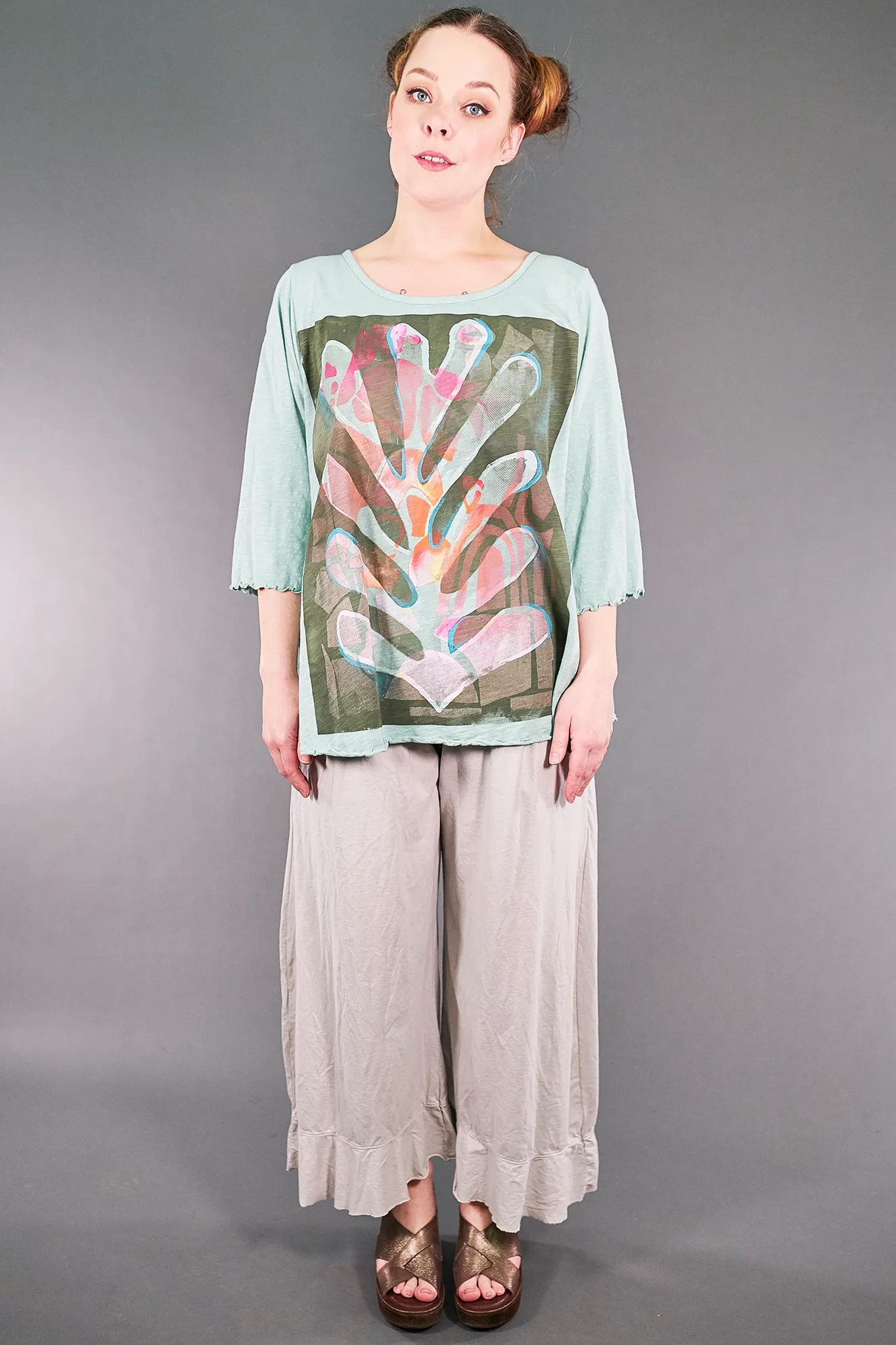 3300 Flounce Pant Natural-U