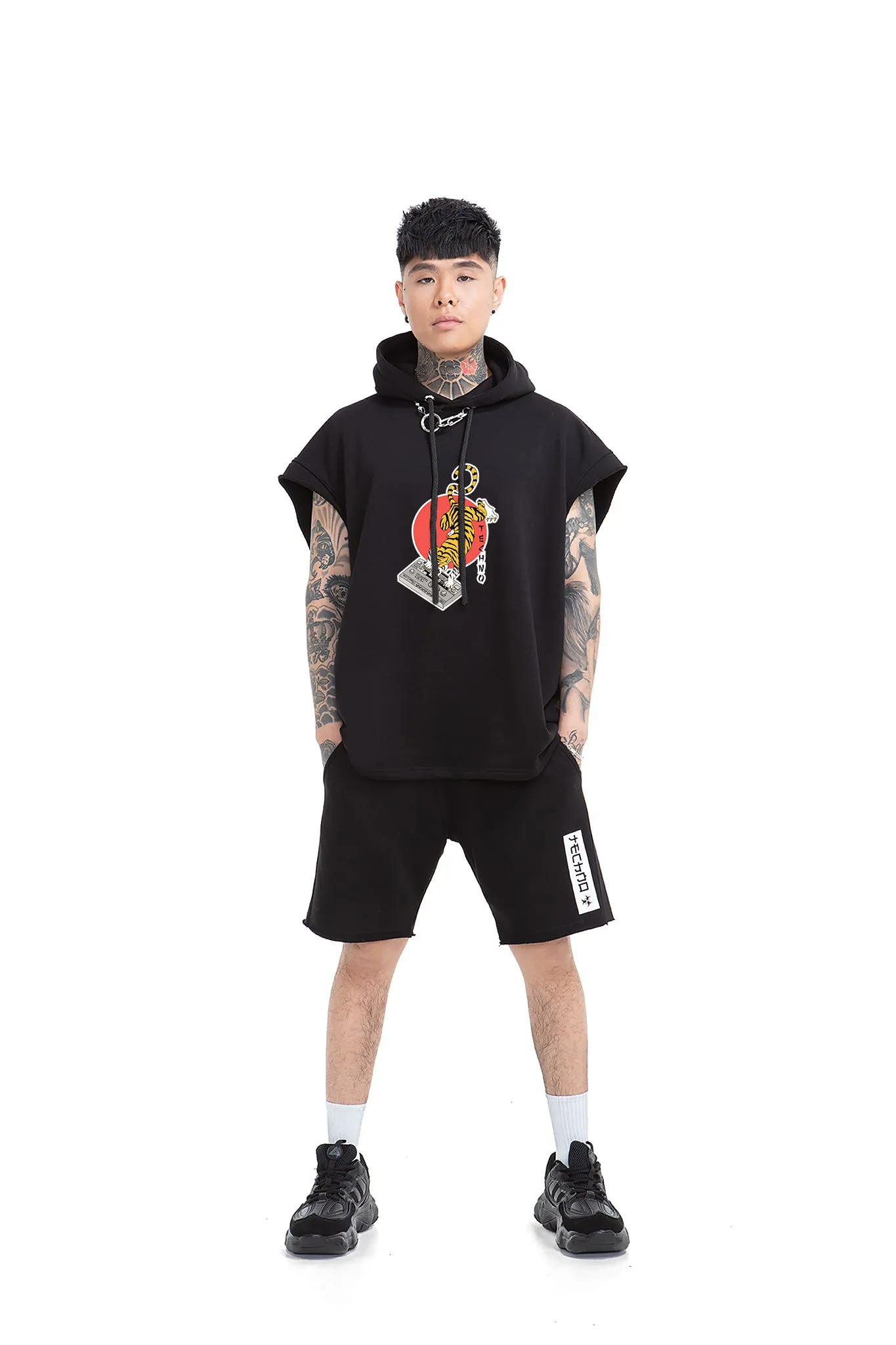 Acid Tiger Unisex Hooded Vest