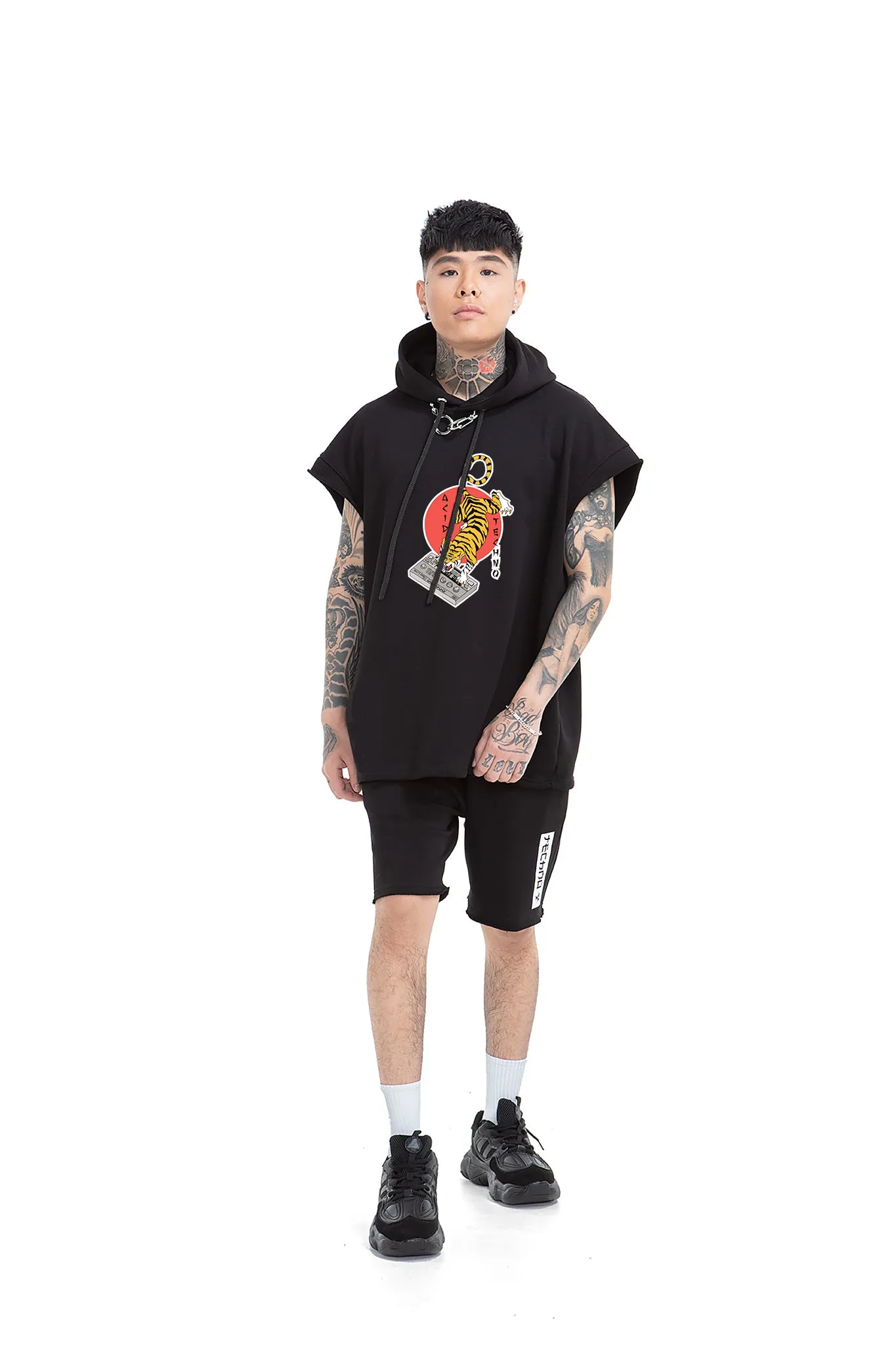 Acid Tiger Unisex Hooded Vest