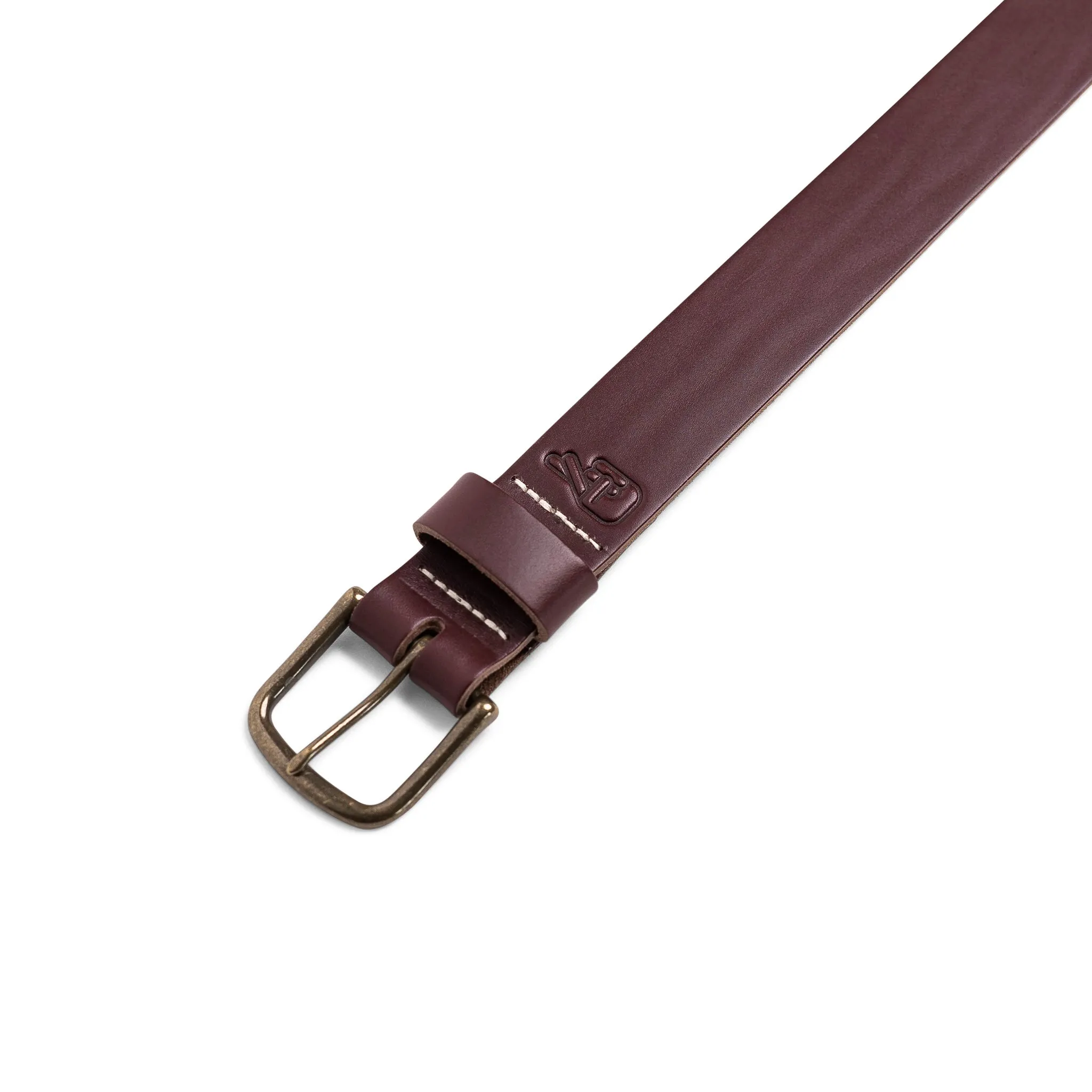 Adventure Leather Belt - Cognac Brass