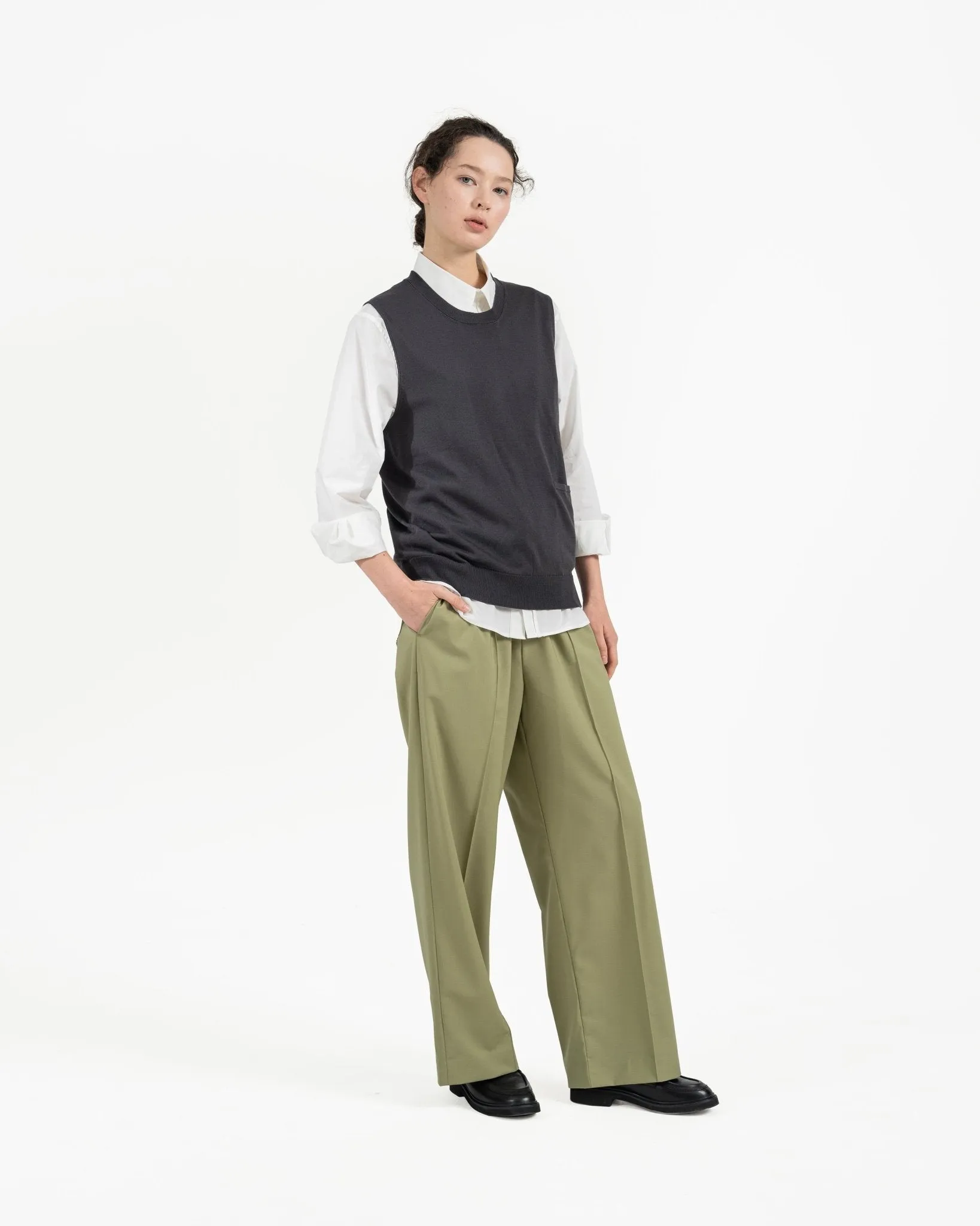 Aircozy Knit Vest - Gray