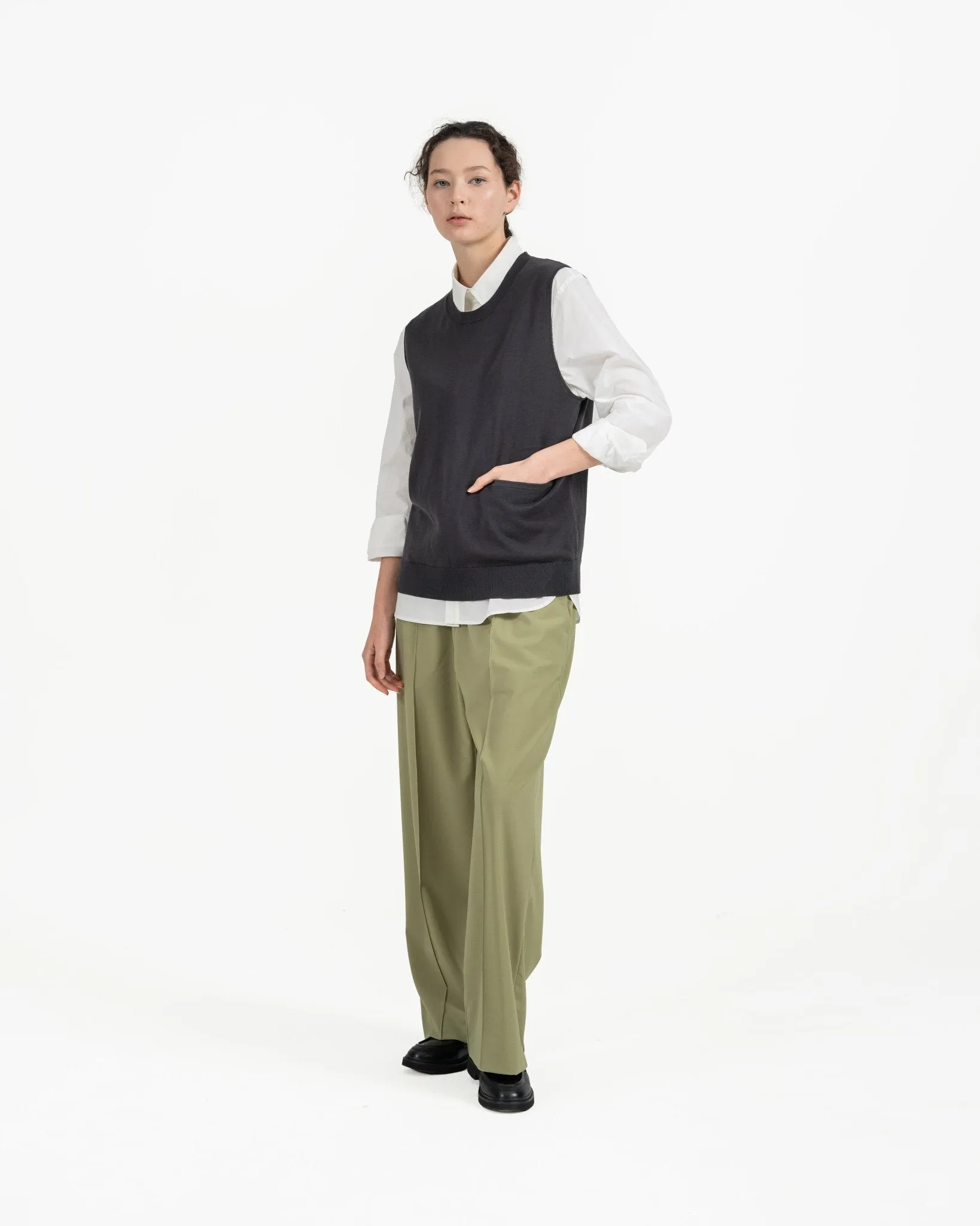 Aircozy Knit Vest - Gray