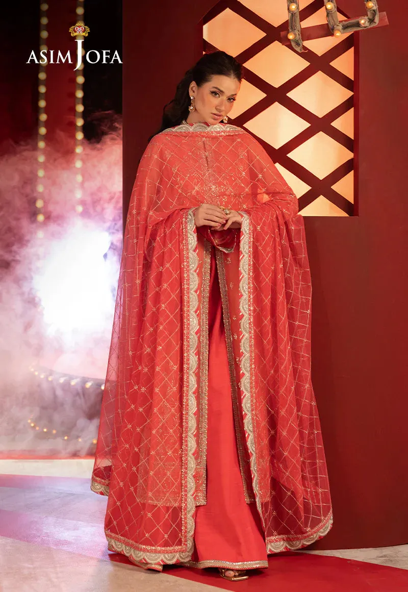 AJLLF-13 Embroidered Net 3 Pcs