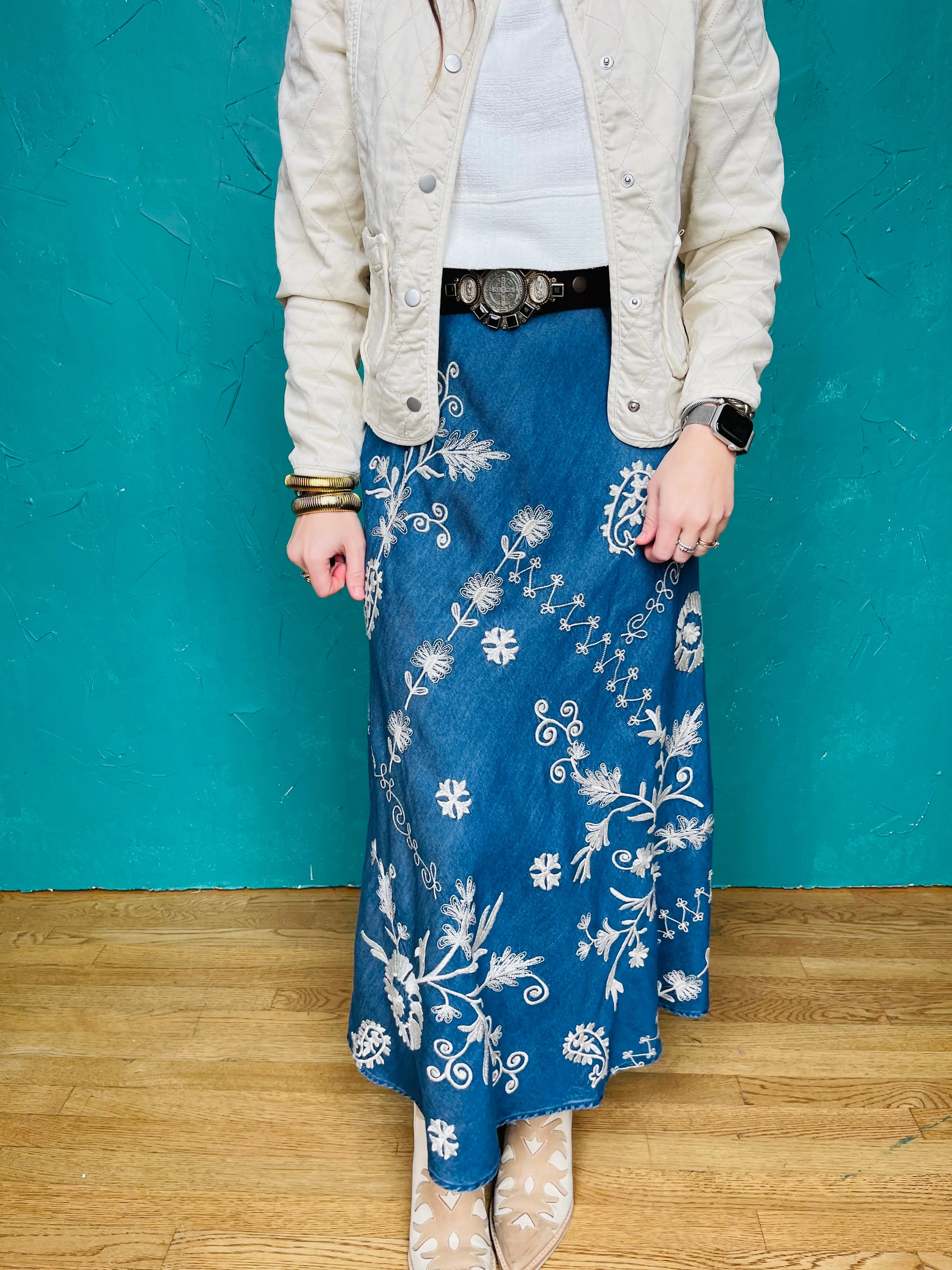 Allison Bias Maxi Skirt