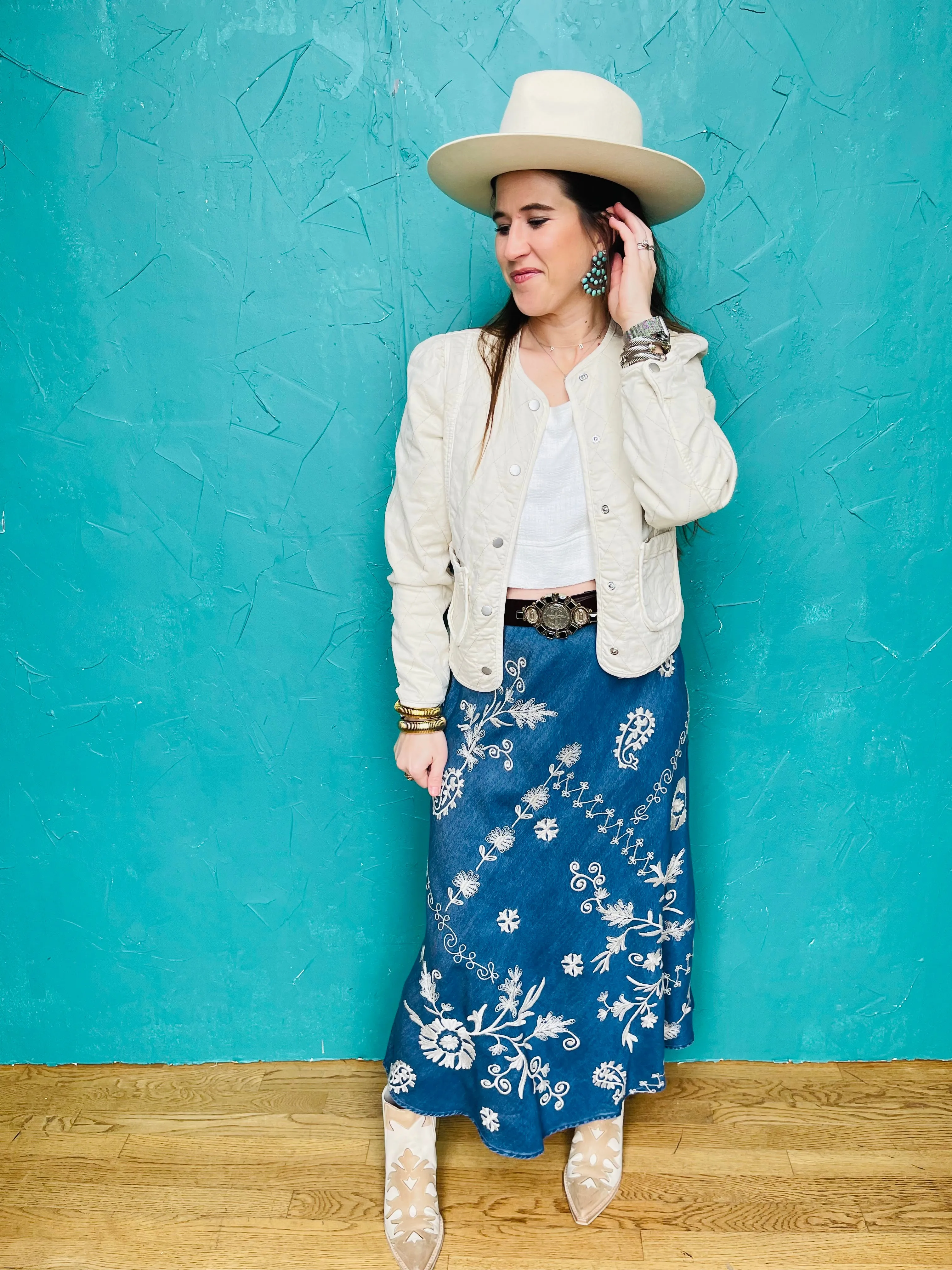 Allison Bias Maxi Skirt