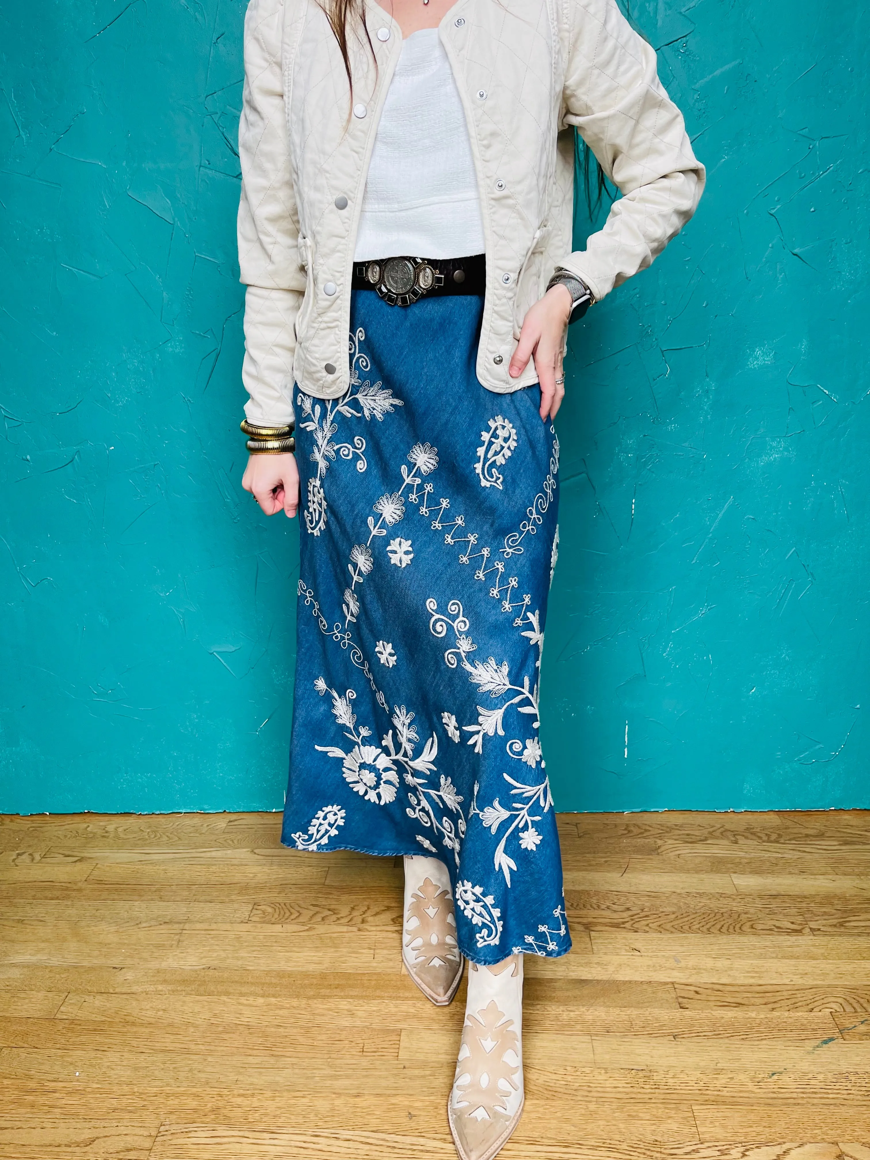 Allison Bias Maxi Skirt