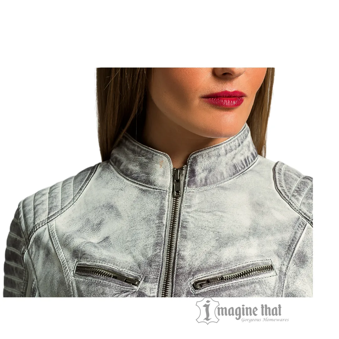 'Angelina' Ladies Leather Jacket