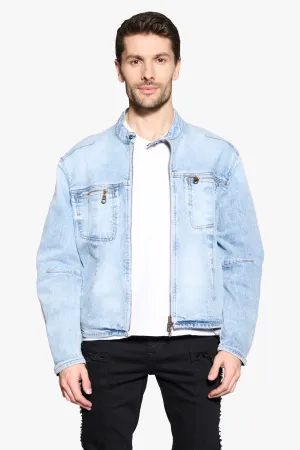 ANOM DENIM ZIP UP JACKET "SUBZERO"