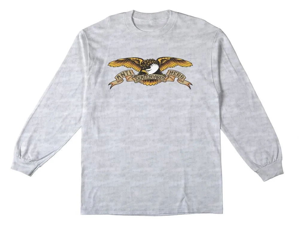 Anti Hero L/S T-Shirt Eagle - Ash / Black
