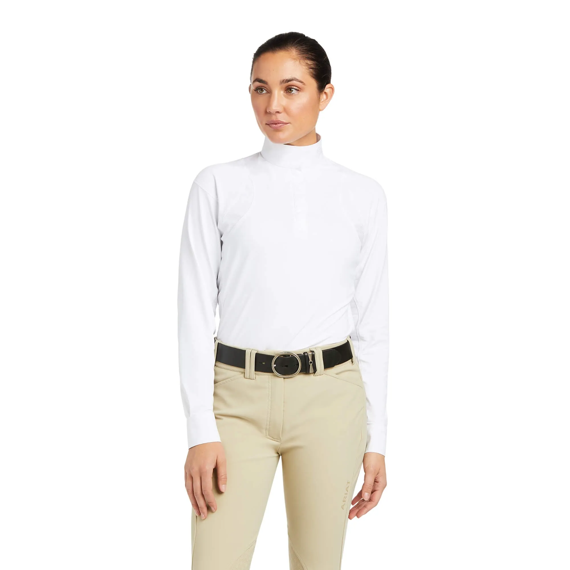 Ariat Ladies Auburn LS Show Shirt White