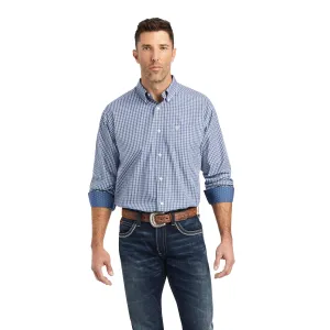 ARIAT WRINKLE FREE ELLISON CALSSIC FIT SHIRT - TRUE NAVY