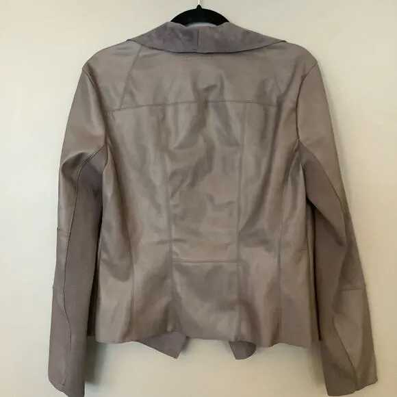 Bar III Faux Leather Flyaway Jacket