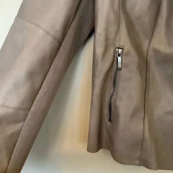 Bar III Faux Leather Flyaway Jacket