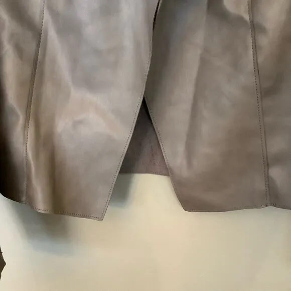 Bar III Faux Leather Flyaway Jacket