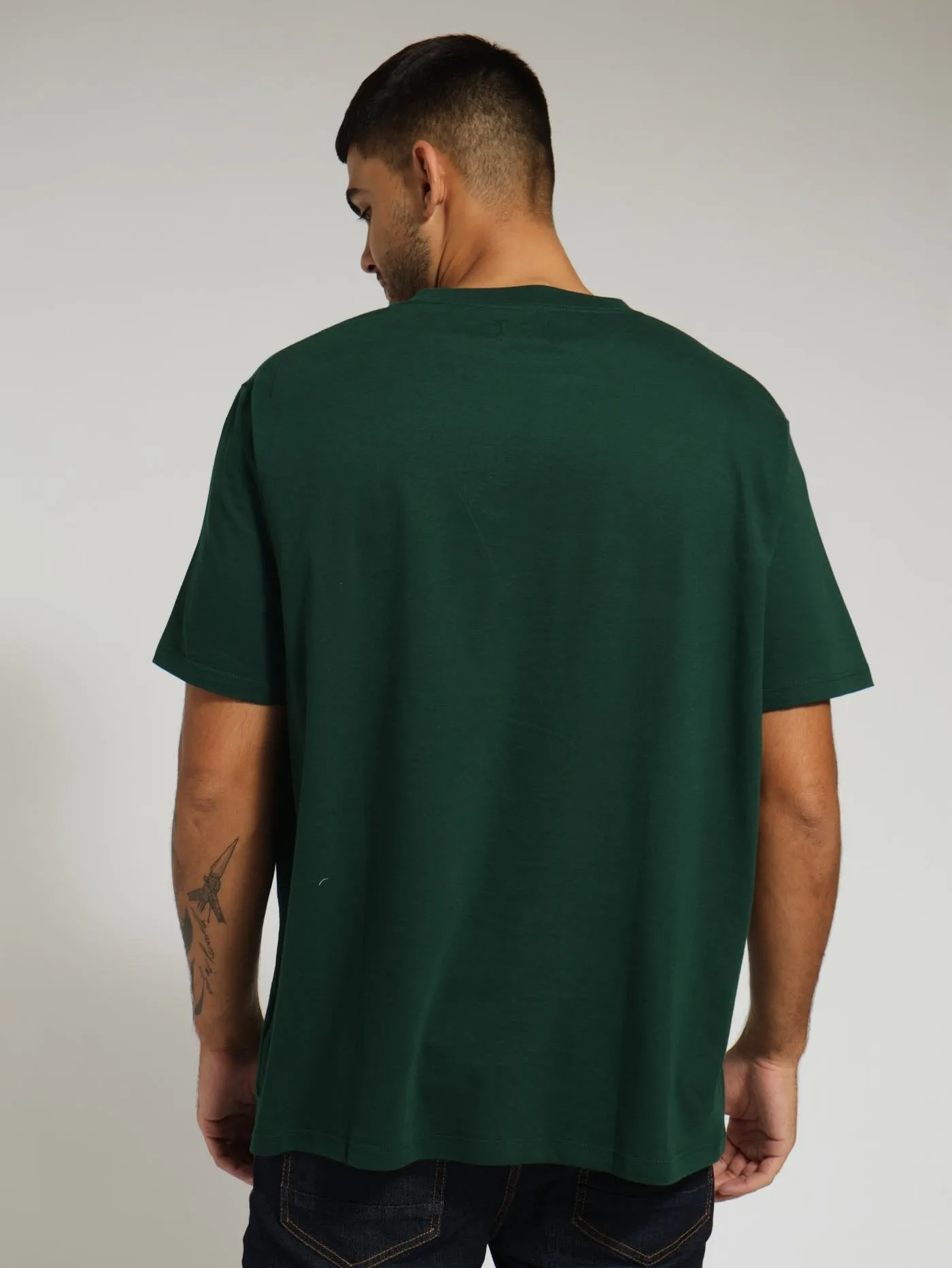Basic Plain Tee - Dark Green