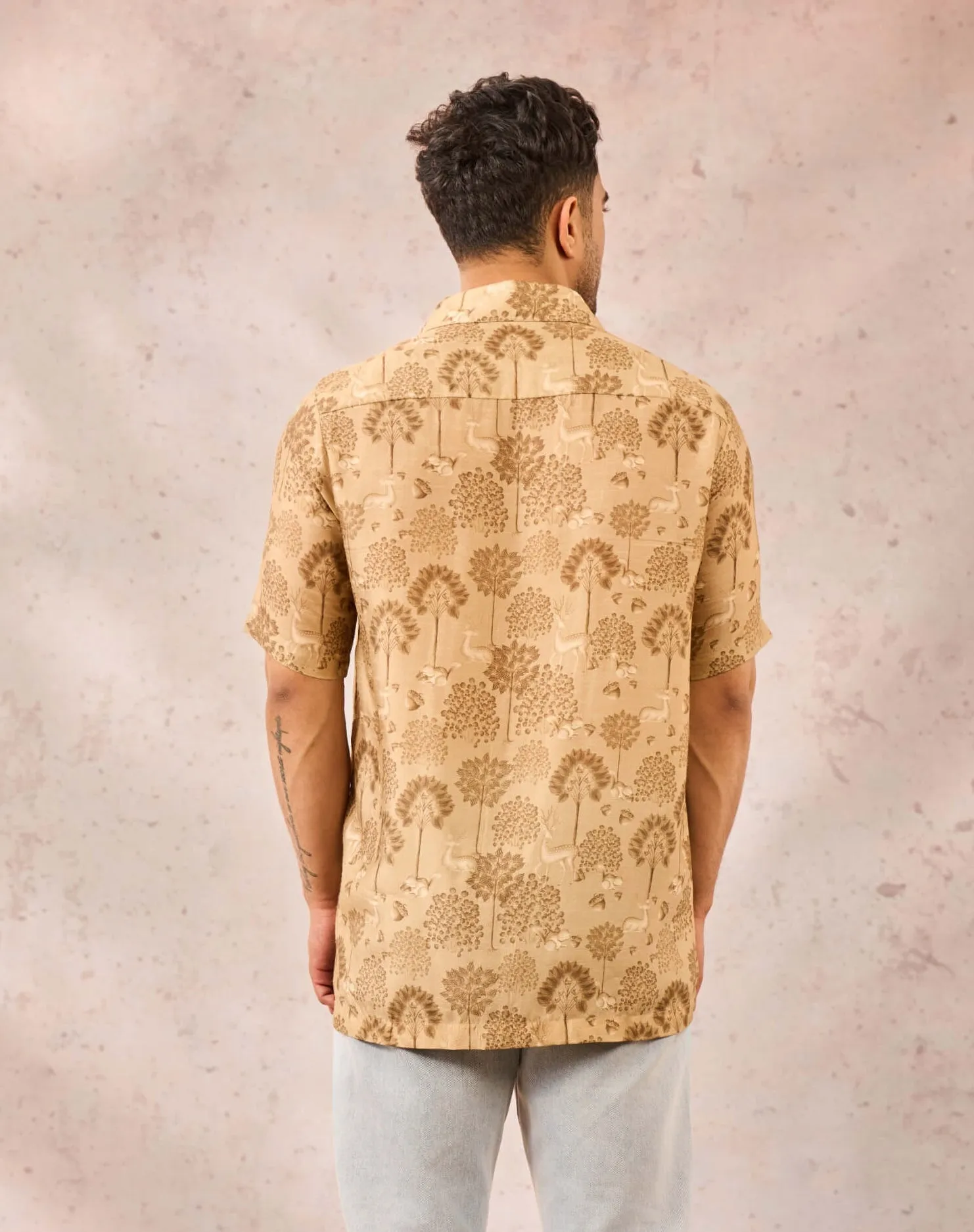 Beige midnight maze shirt