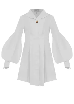 BISHOP SLEEVES SHIRT DRESS