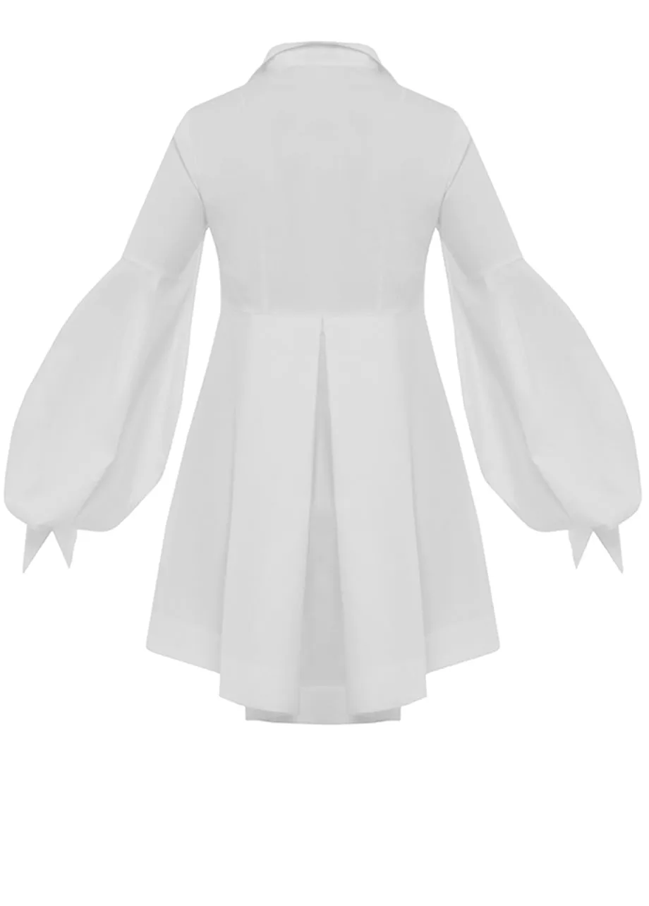 BISHOP SLEEVES SHIRT DRESS