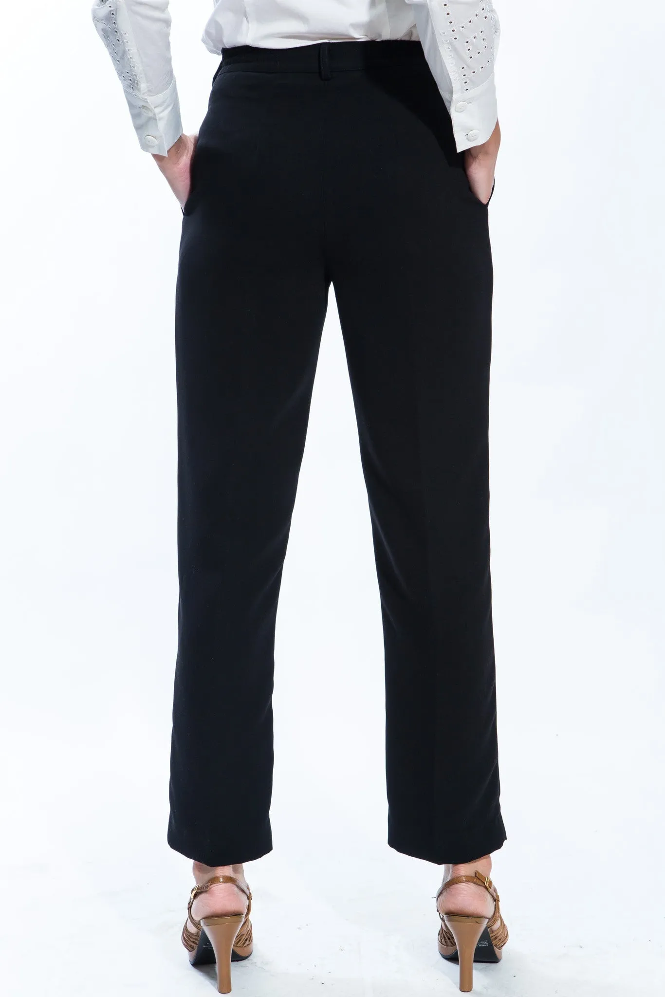 Black Comfy Pants Style 3720P