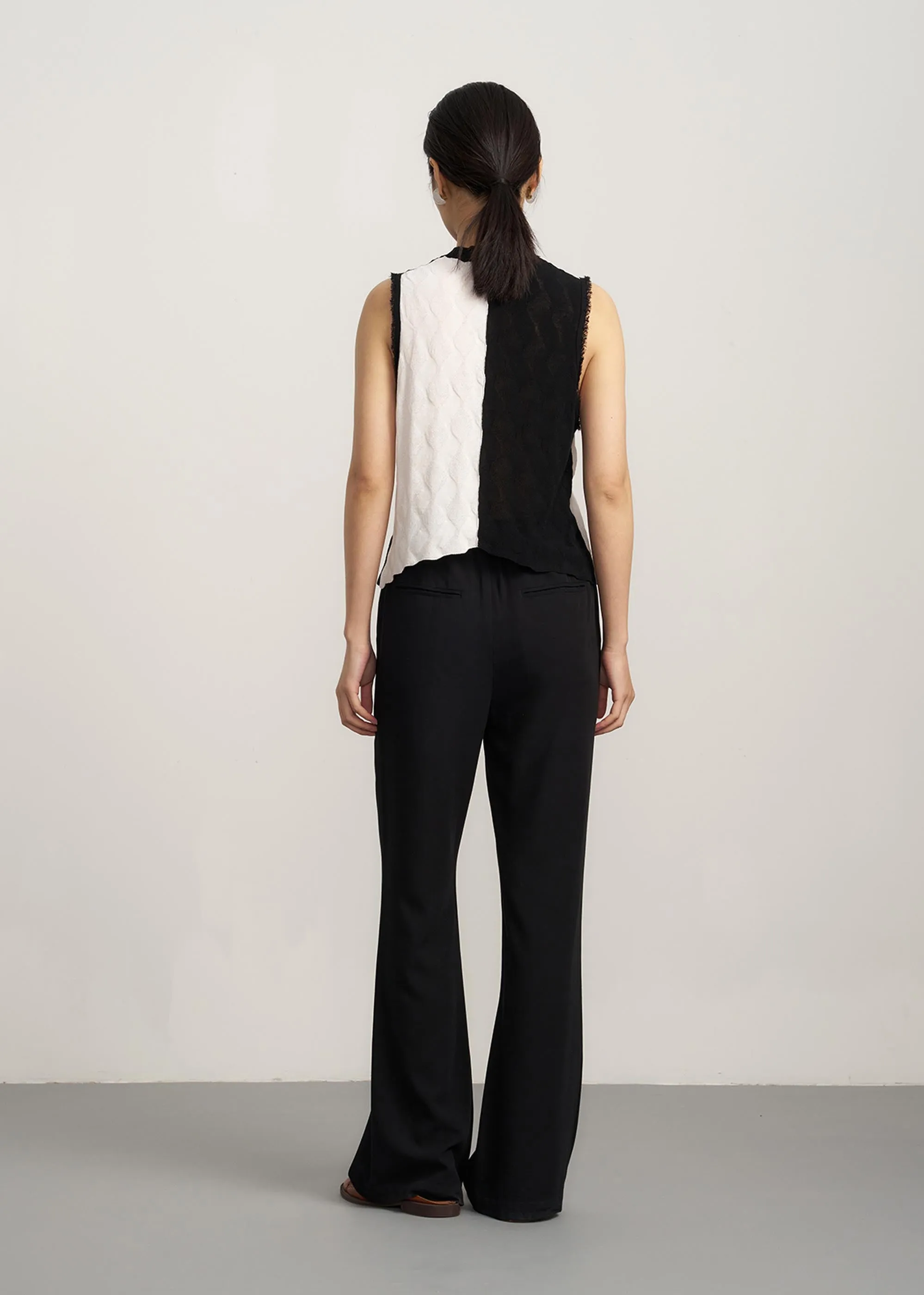 Black Flared Trousers