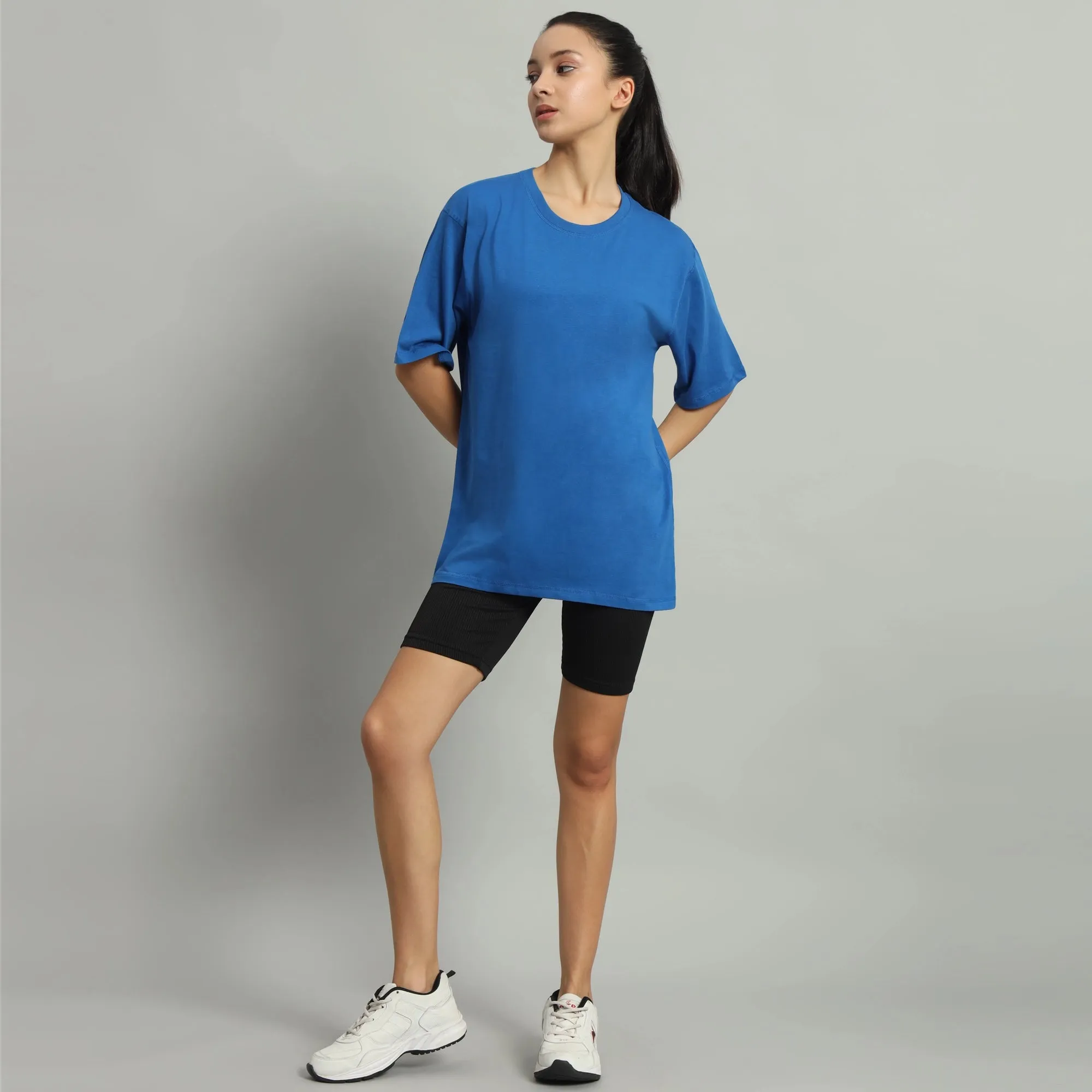 Blue Relaxed-fit tee
