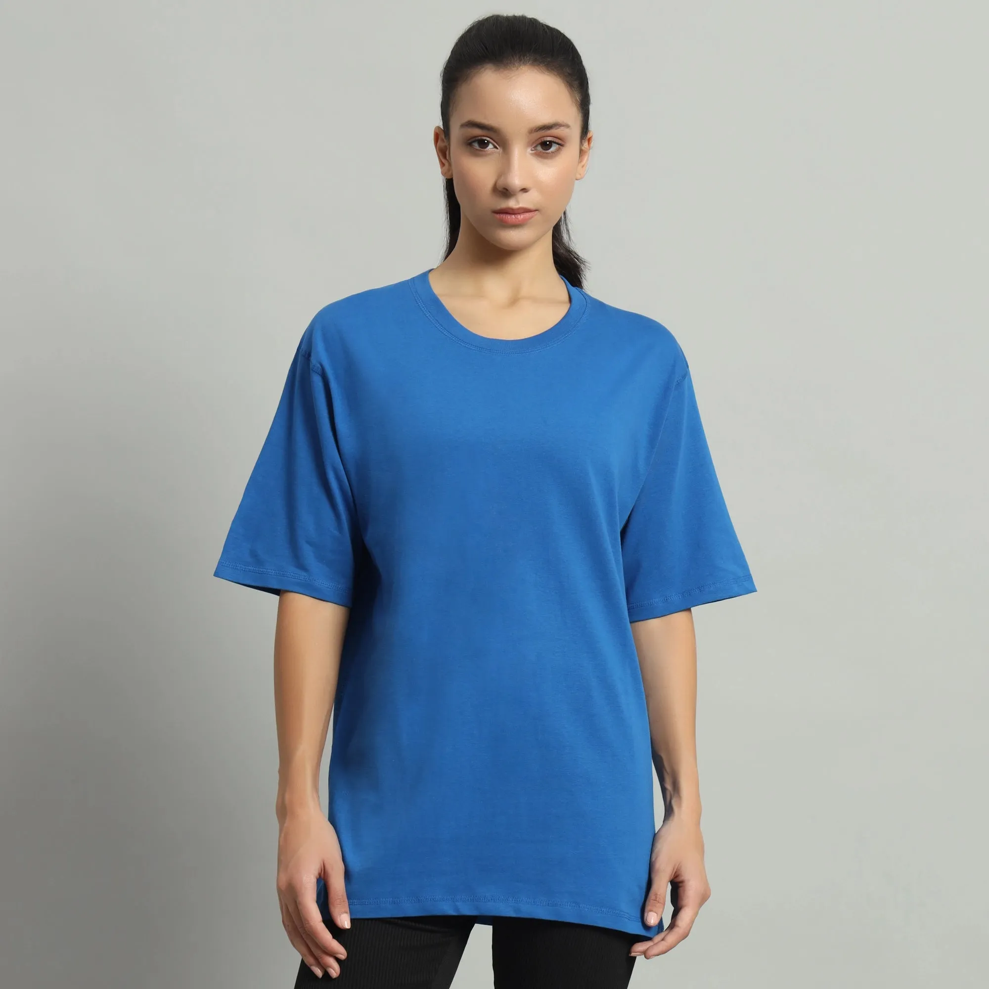 Blue Relaxed-fit tee