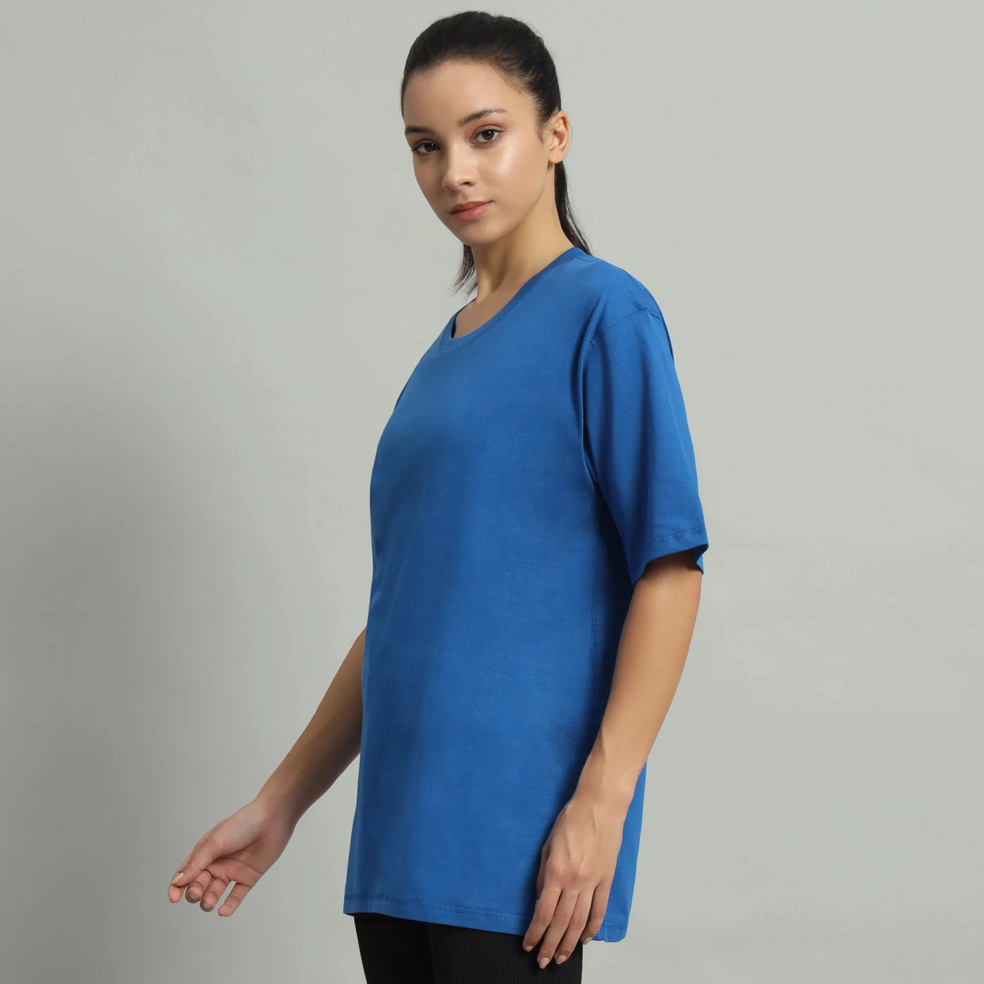 Blue Relaxed-fit tee