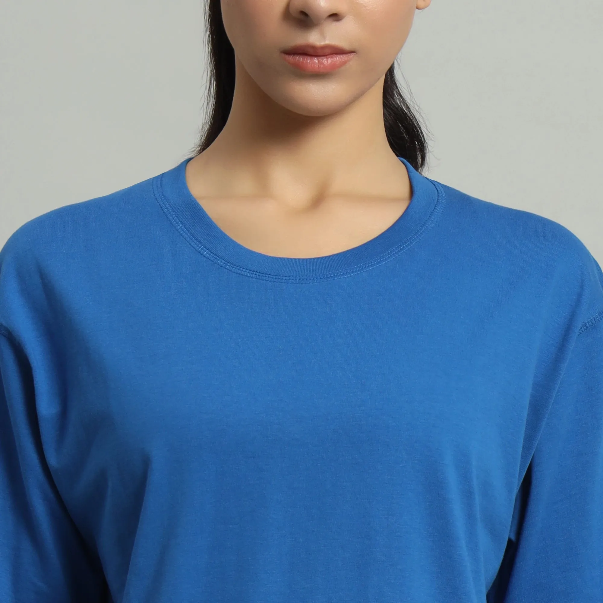 Blue Relaxed-fit tee