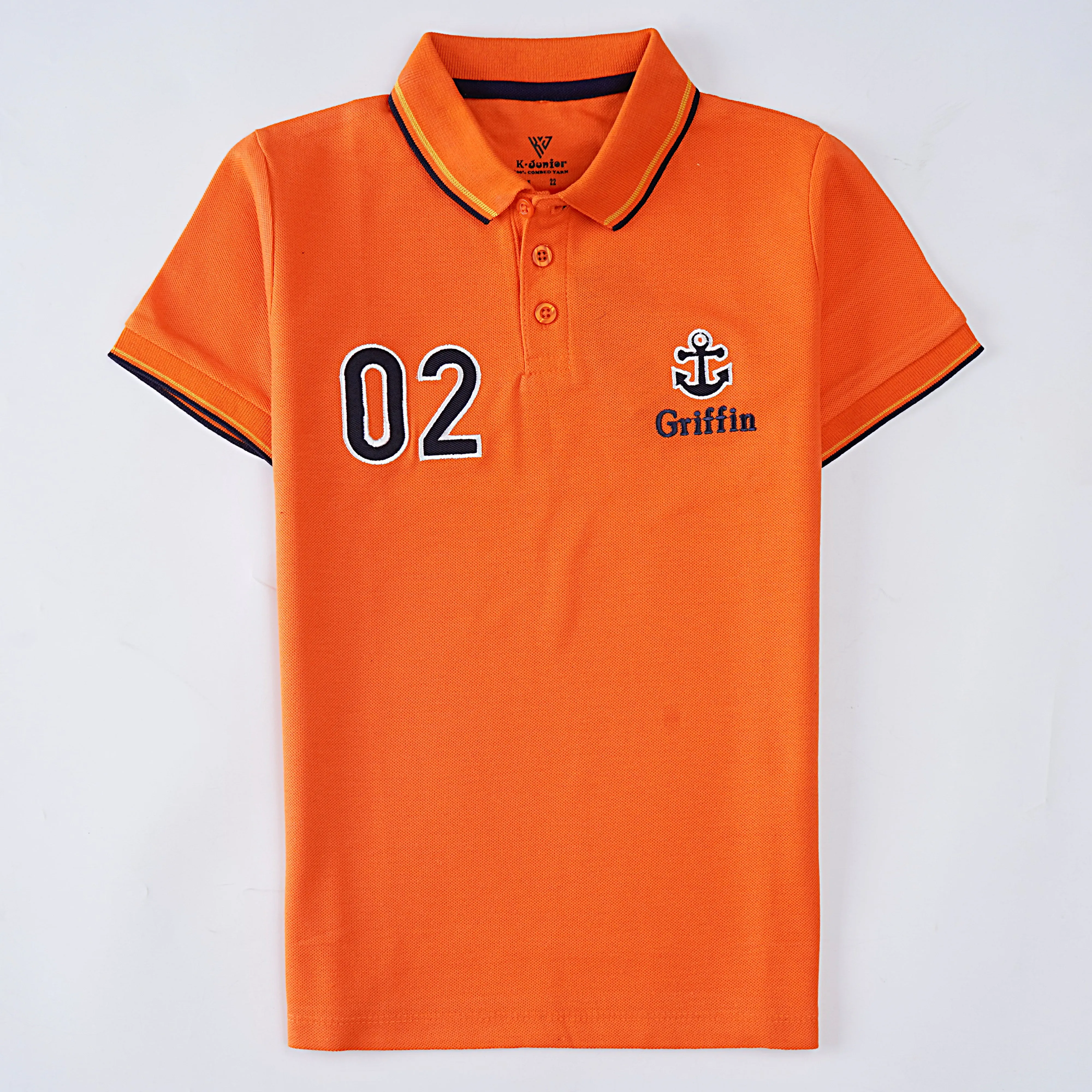 Boys Half Sleeves Polo T-Shirt (Griffin)