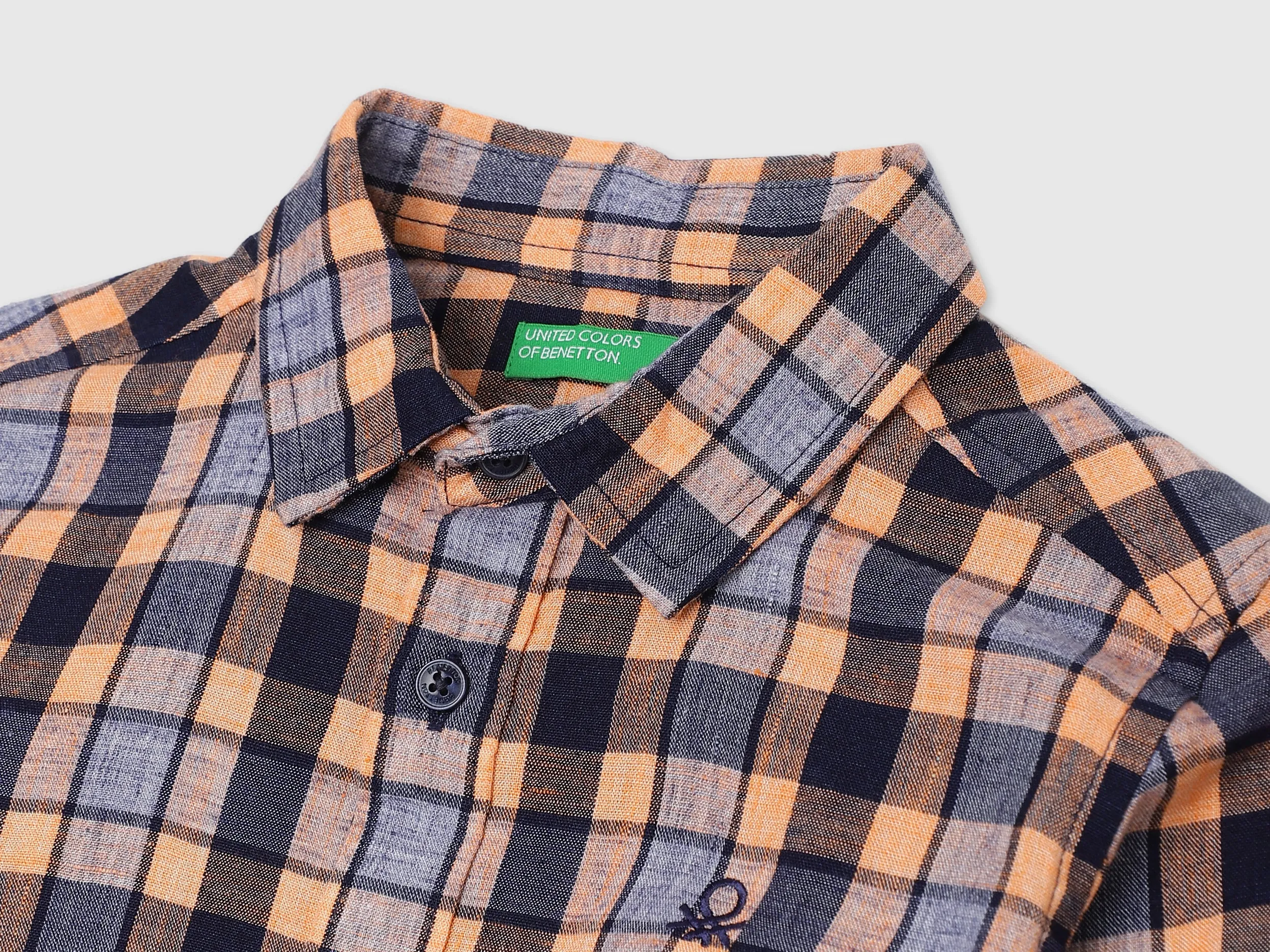 Boys Long Sleeve Check Shirt