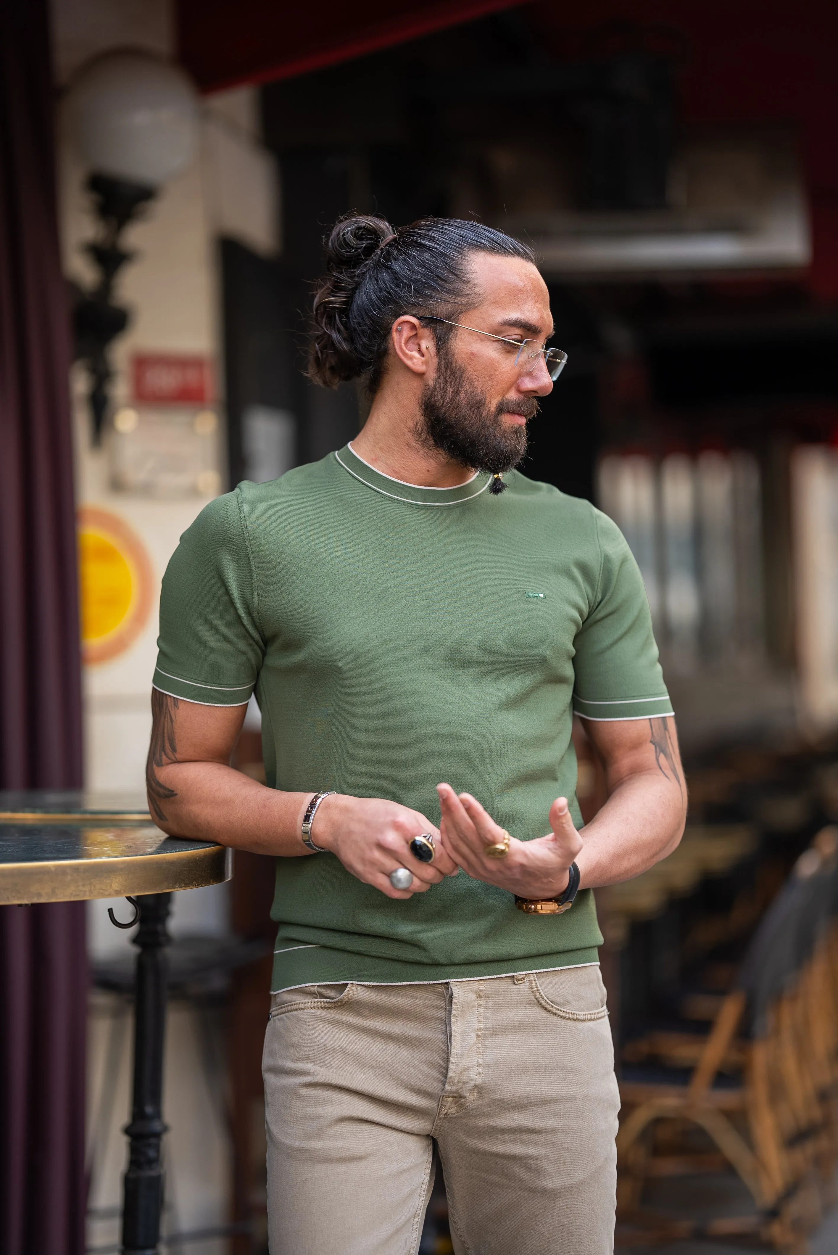 Brabion Crete Green Slim Fit T-Shirt