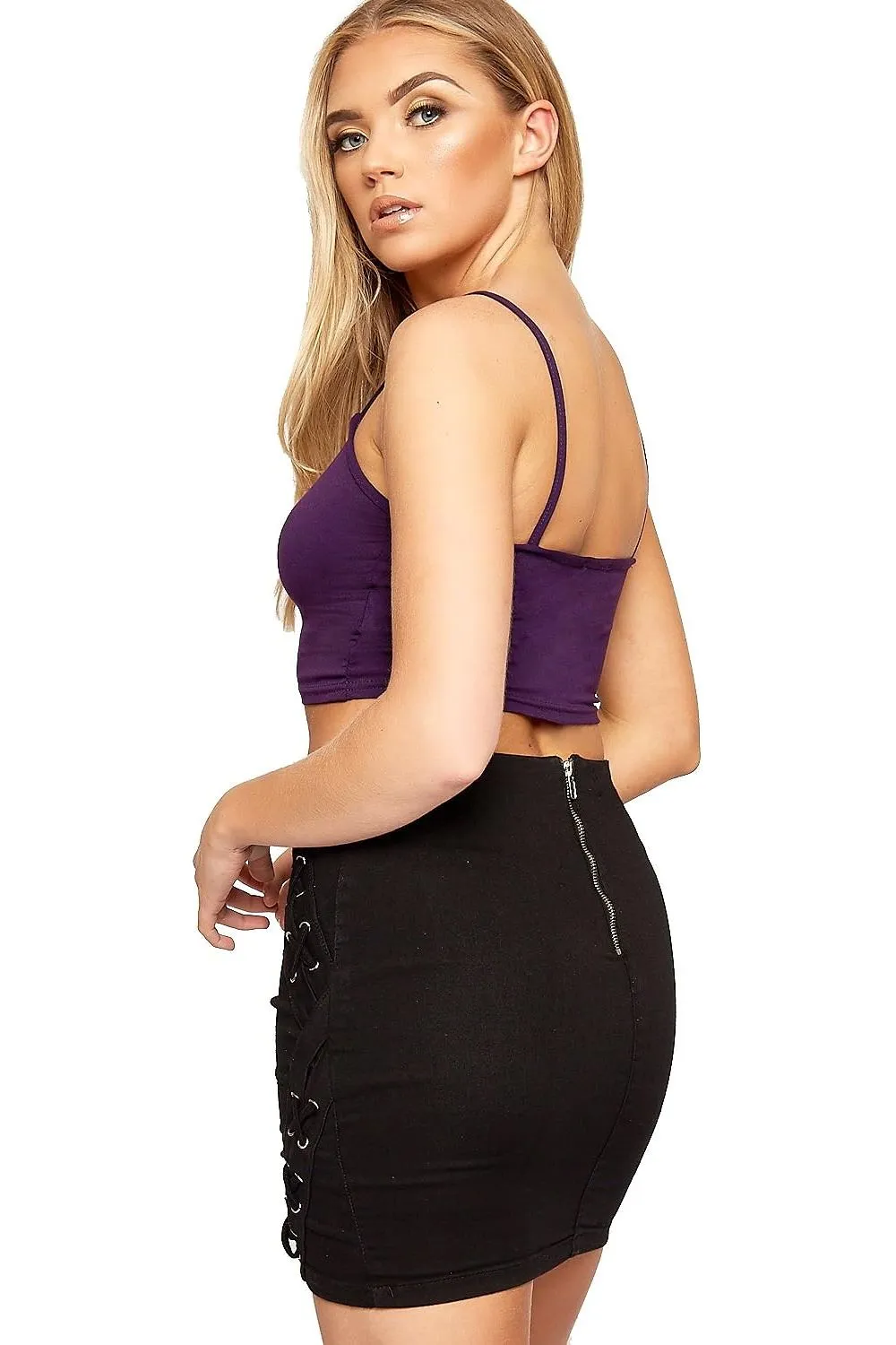 Bralet Crop Stretch Vest Top