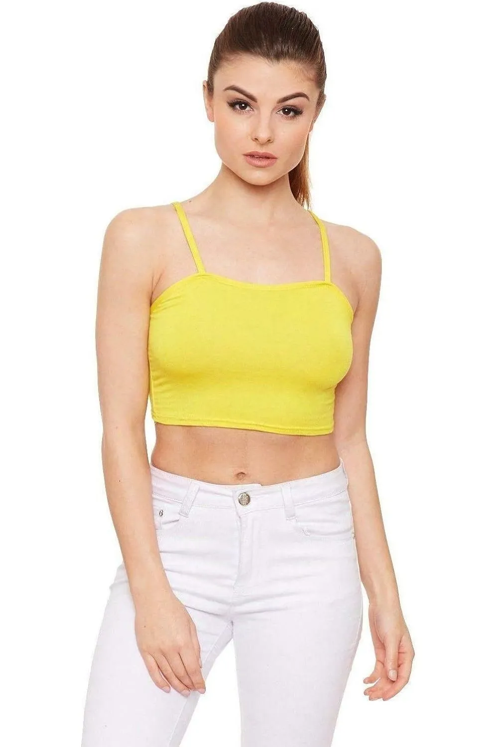 Bralet Crop Stretch Vest Top