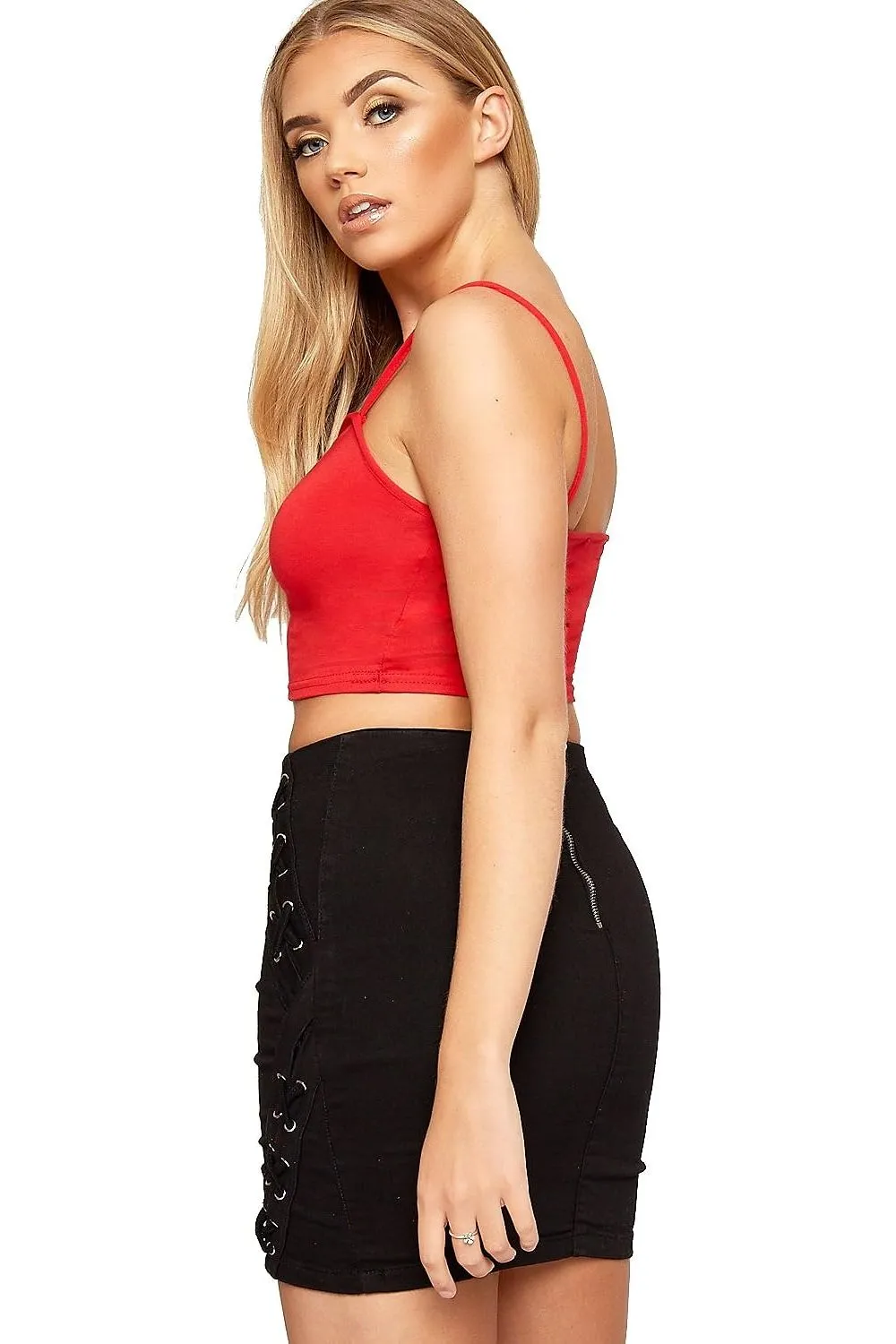 Bralet Crop Stretch Vest Top