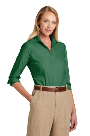 Brooks Brothers Women's Wrinkle-Free Stretch Nailhead Shirt BB18003 Club Green