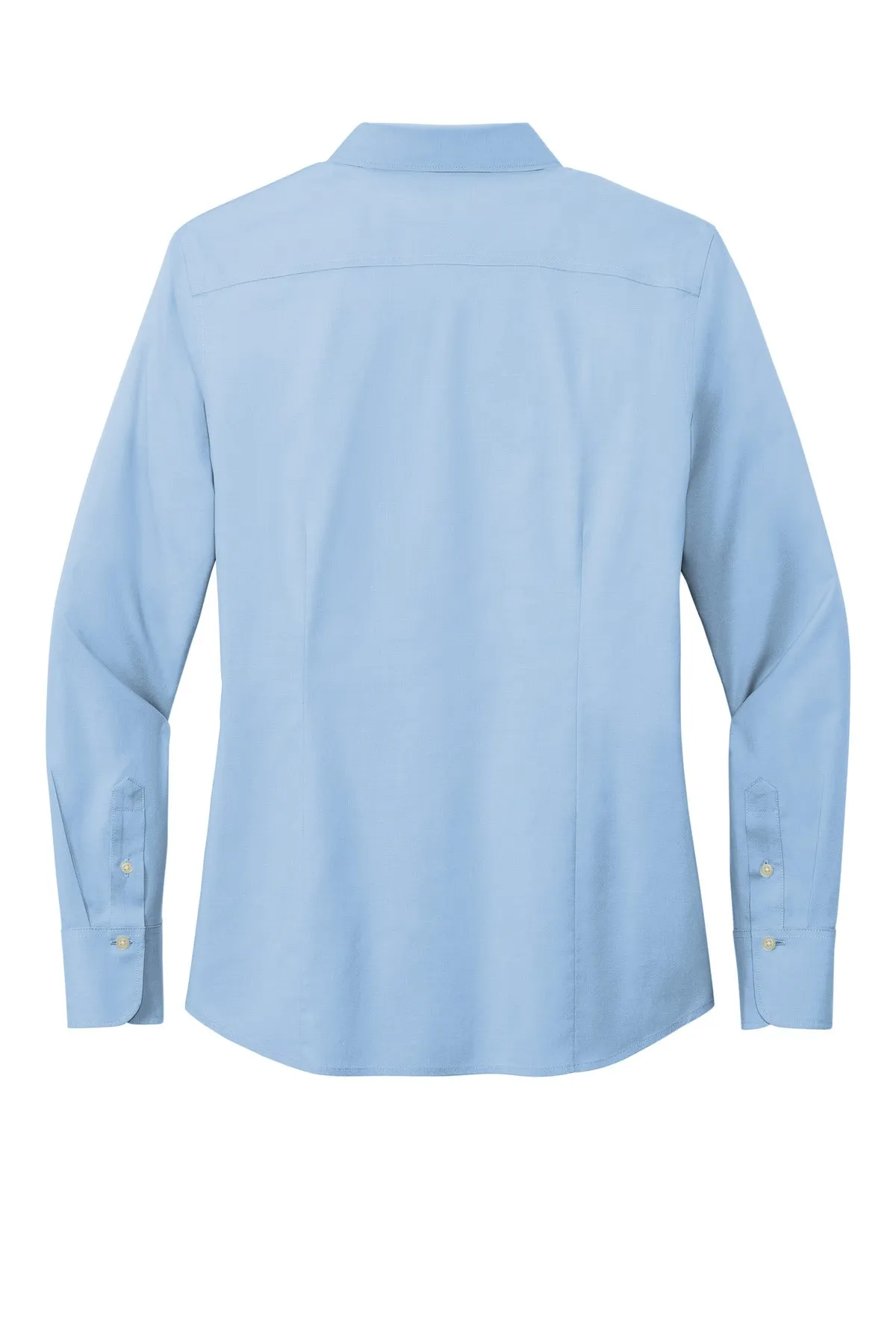 Brooks Brothers Women's Wrinkle-Free Stretch Pinpoint Shirt BB18001 Newport Blue