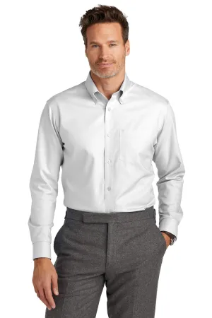 Brooks Brothers Wrinkle-Free Stretch Nailhead Shirt BB18002 White