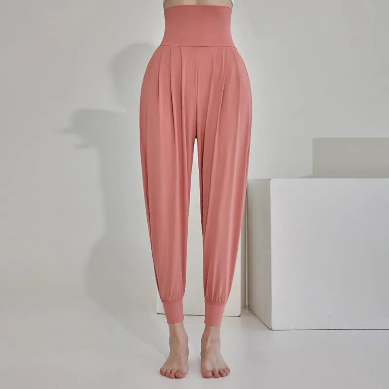 Buddha Stones Casual Plain High Waist Quick Drying Women's Leica Pants With Pockets