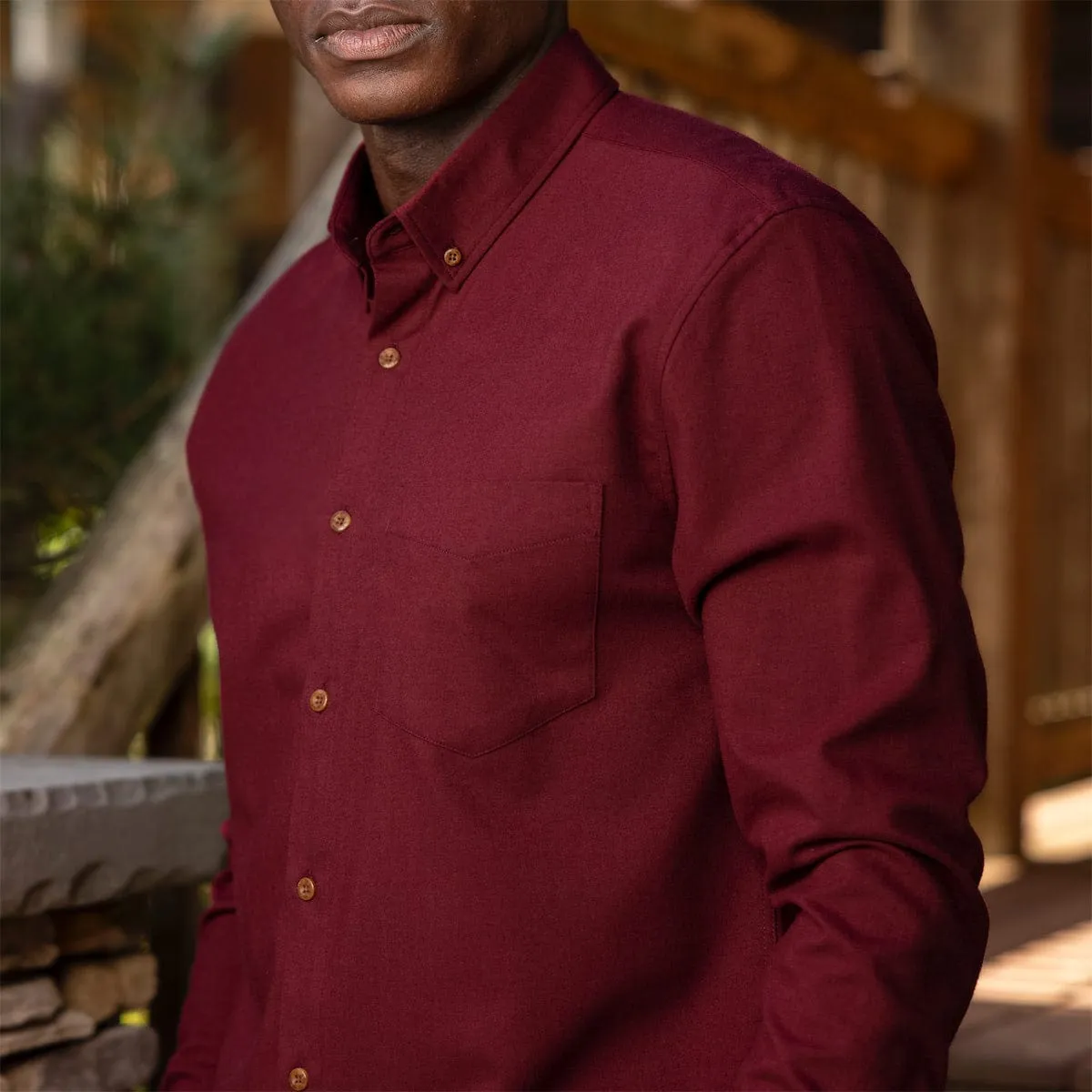 Burgundy – BorlandFlex™ Long Sleeve Flannel