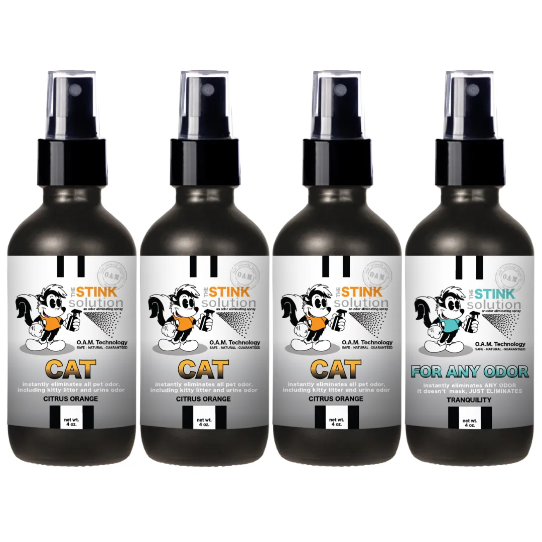 Buy 3 Get 1 FREE - Pet Sampler Set 4 oz Odor Eliminating Sprays