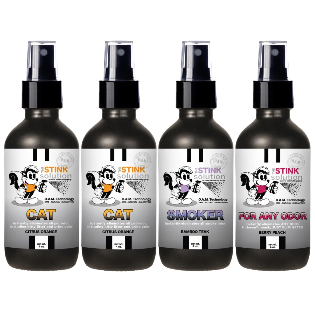 Buy 3 Get 1 FREE - Pet Sampler Set 4 oz Odor Eliminating Sprays