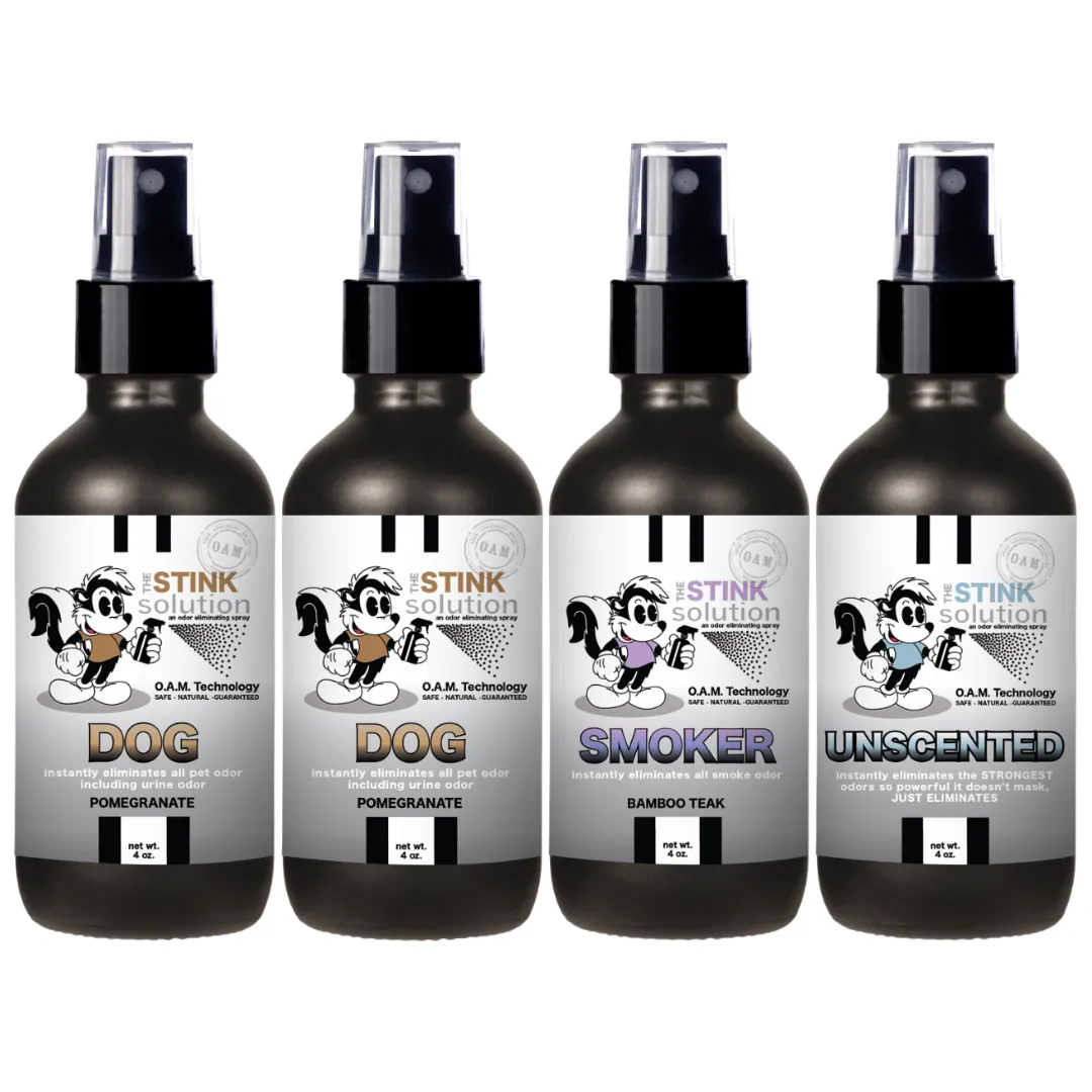 Buy 3 Get 1 FREE - Pet Sampler Set 4 oz Odor Eliminating Sprays
