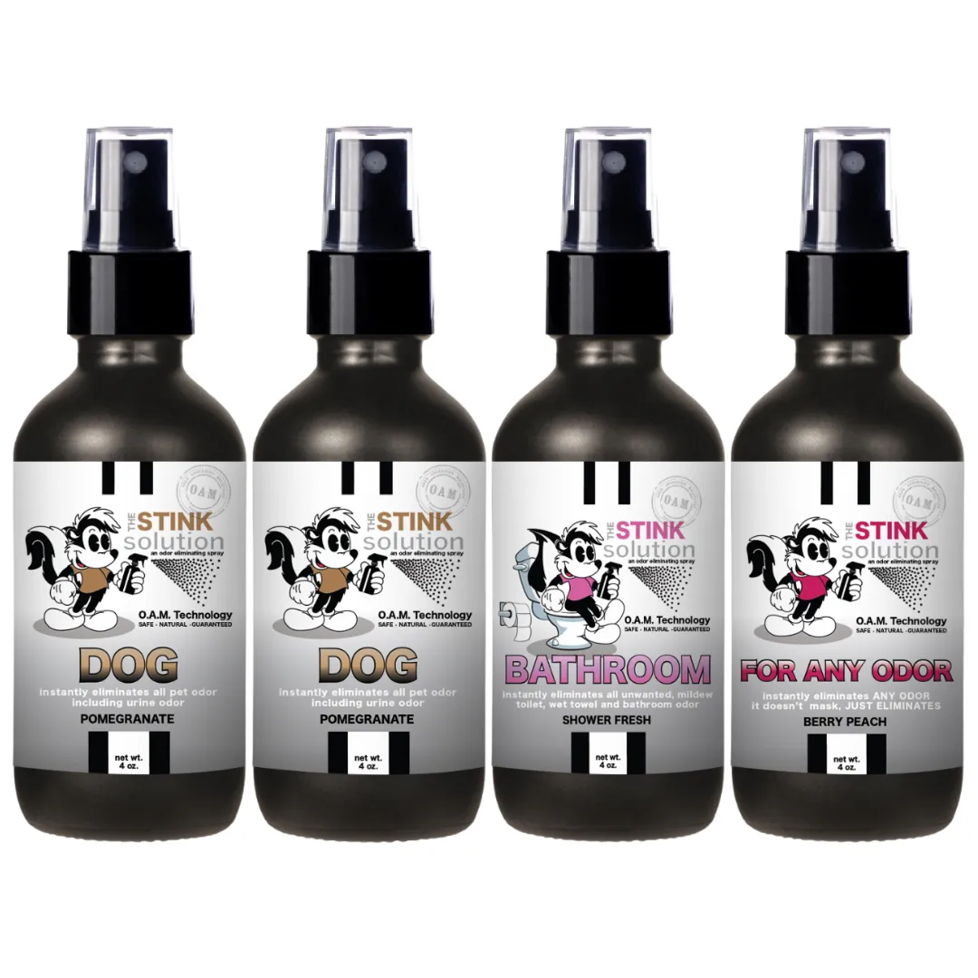 Buy 3 Get 1 FREE - Pet Sampler Set 4 oz Odor Eliminating Sprays