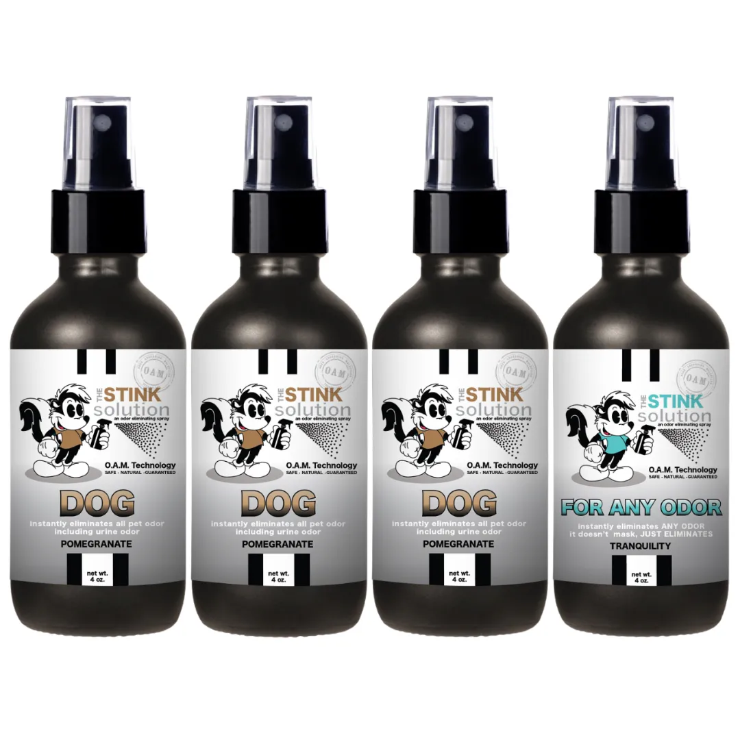 Buy 3 Get 1 FREE - Pet Sampler Set 4 oz Odor Eliminating Sprays