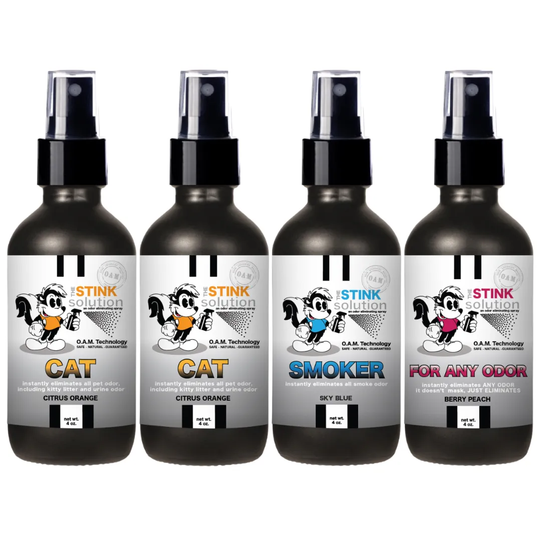 Buy 3 Get 1 FREE - Pet Sampler Set 4 oz Odor Eliminating Sprays
