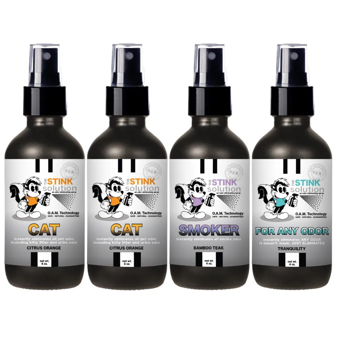 Buy 3 Get 1 FREE - Pet Sampler Set 4 oz Odor Eliminating Sprays