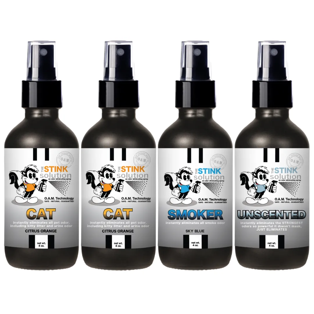 Buy 3 Get 1 FREE - Pet Sampler Set 4 oz Odor Eliminating Sprays