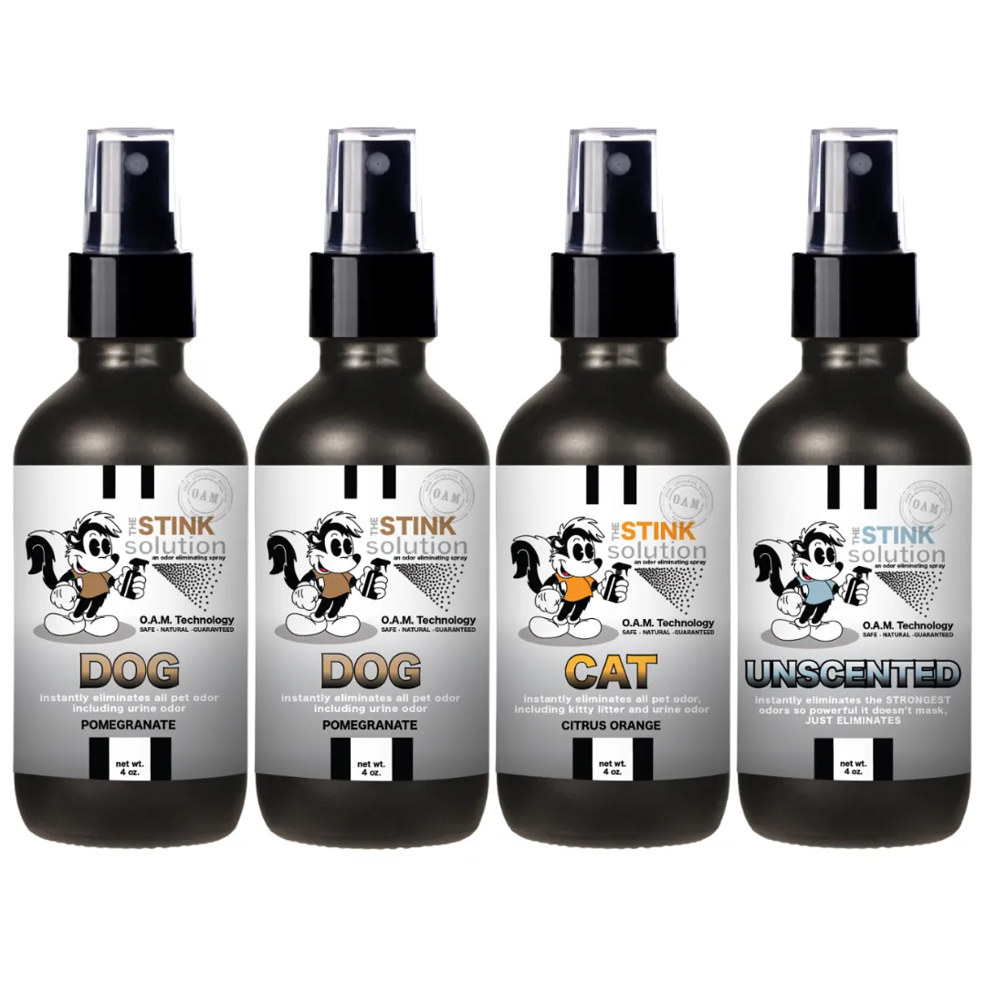 Buy 3 Get 1 FREE - Pet Sampler Set 4 oz Odor Eliminating Sprays