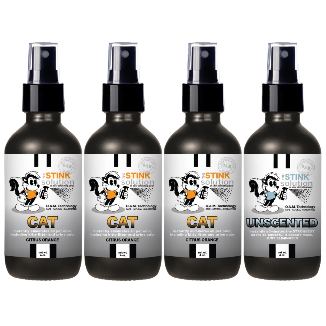 Buy 3 Get 1 FREE - Pet Sampler Set 4 oz Odor Eliminating Sprays