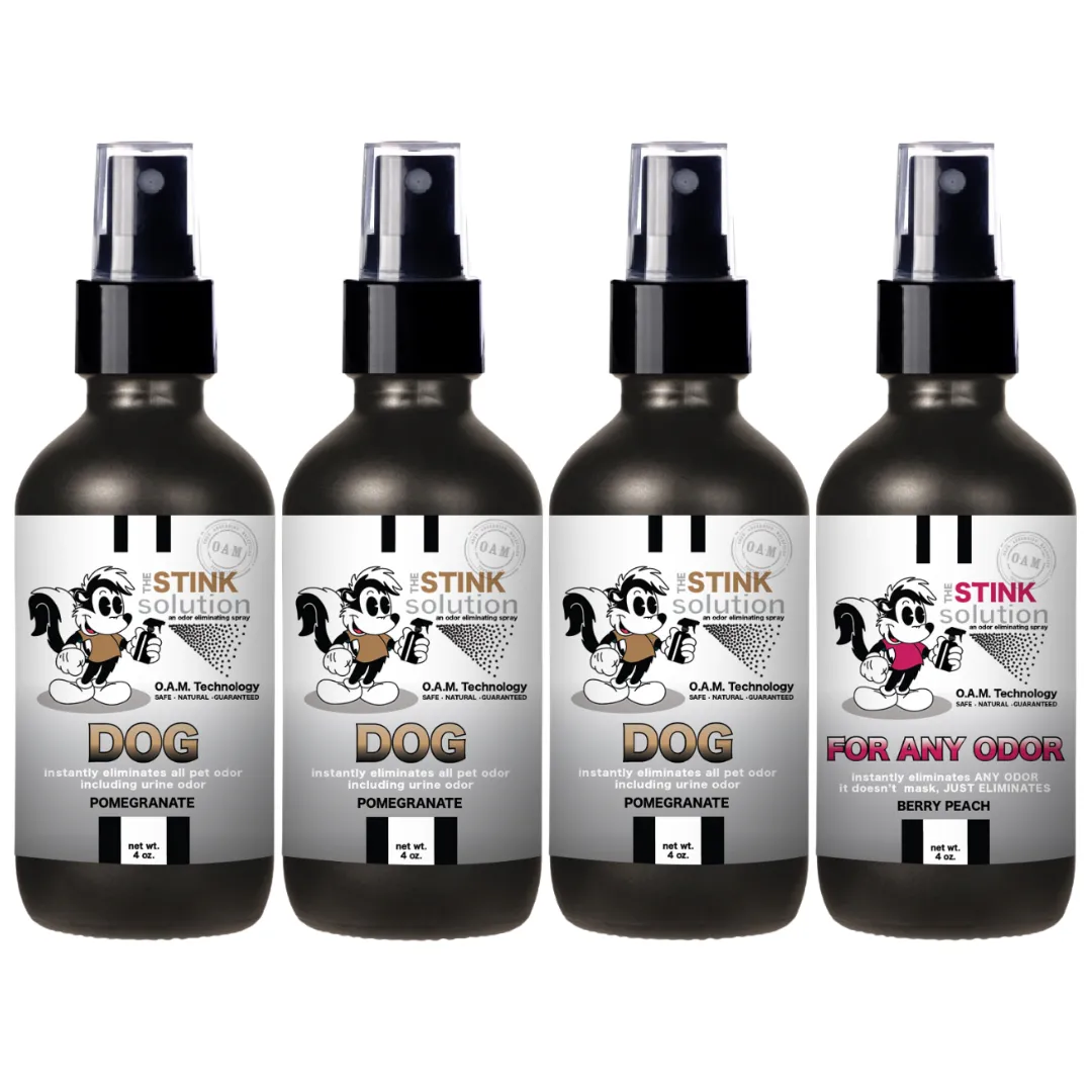 Buy 3 Get 1 FREE - Pet Sampler Set 4 oz Odor Eliminating Sprays